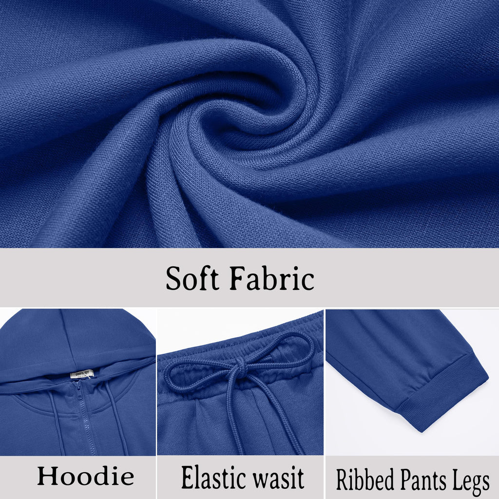 COOFANDY Sweatsuits for Men 2 Piece tracksuit Sets Full Zip Hoodie Sweatpants for Men Casual Sports Jogging Suits S-4XL