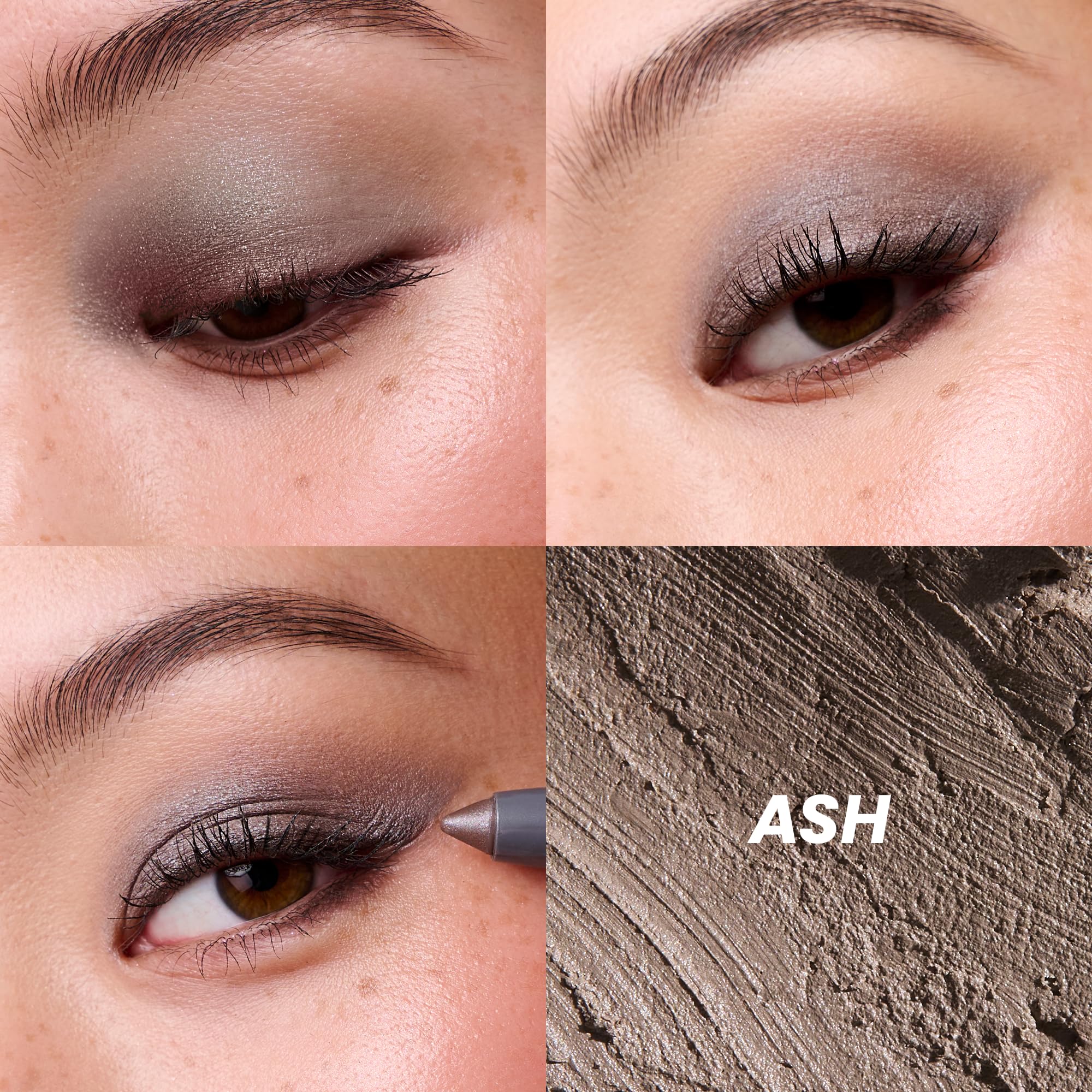 Wonderskin IYKYK Eyeshadow Stick - Longwear Eye Shadow Sticks, Budge-Proof and Waterproof Shimmer Eyeshadow Stick with Built-in Sharpener (Ash)