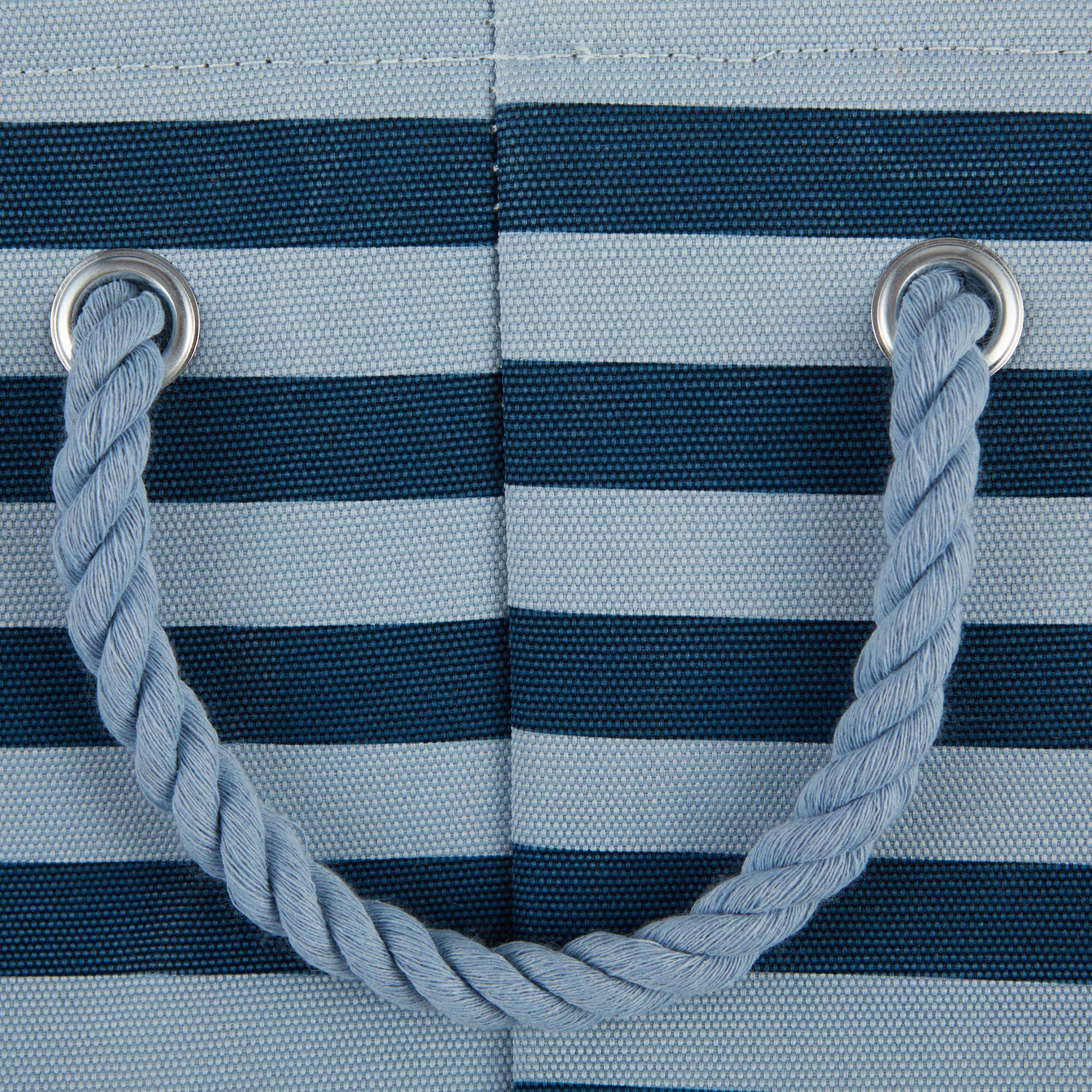 Bone Dry Pet Storage Collection Striped Paw Patch Bin, Aqua, Small Rectangle