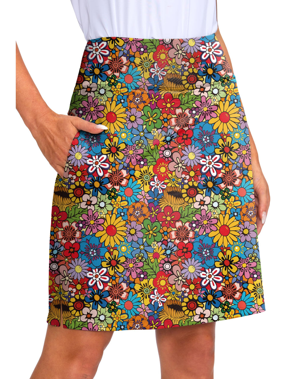Viodia Women's 20" Knee Length Skorts Skirts UPF50+ Athletic Tennis Golf Skirt for Women Casual Summer Skirts