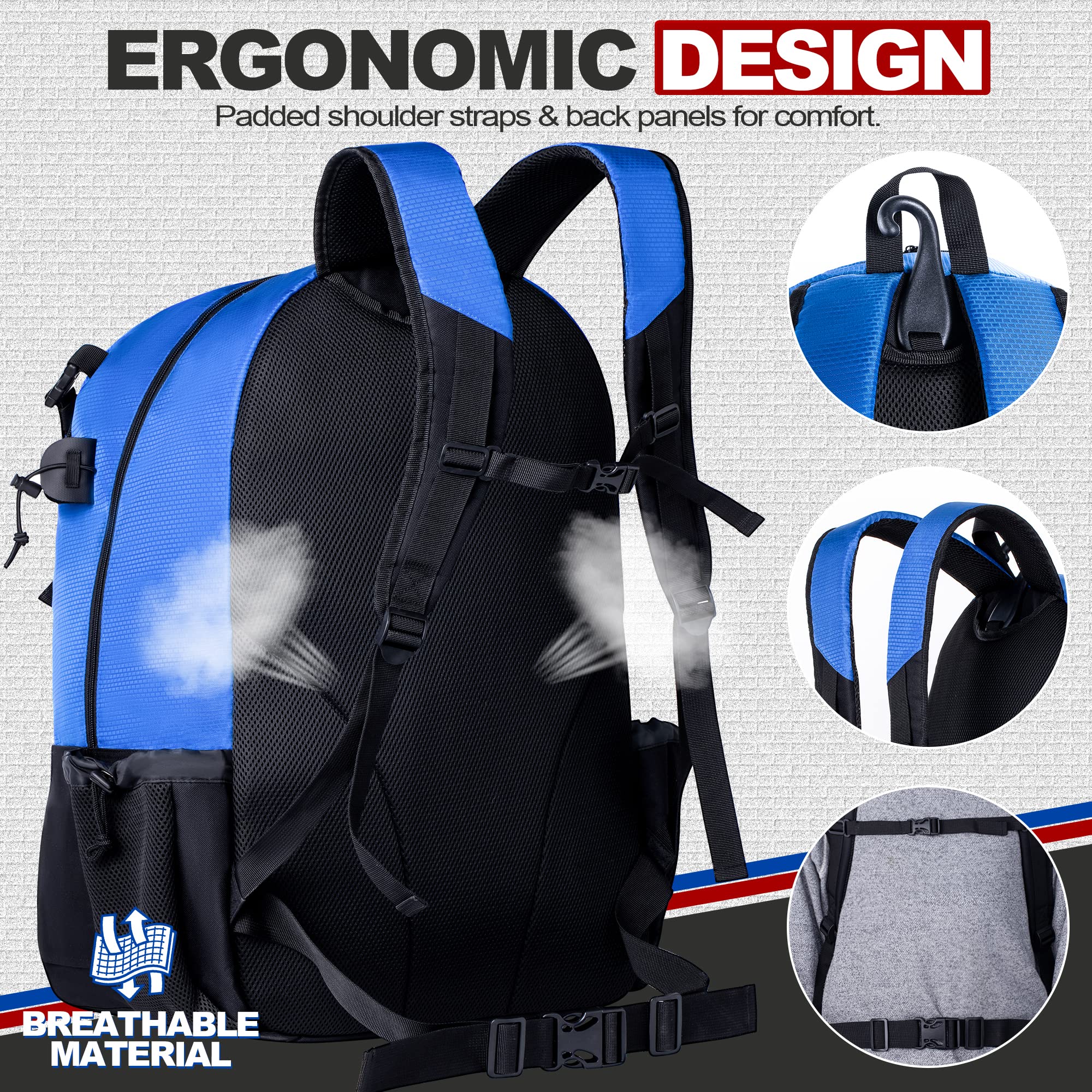 GoHimal Lacrosse Bag Extra Large Lacrosse Backpack with Tow Stick Holder