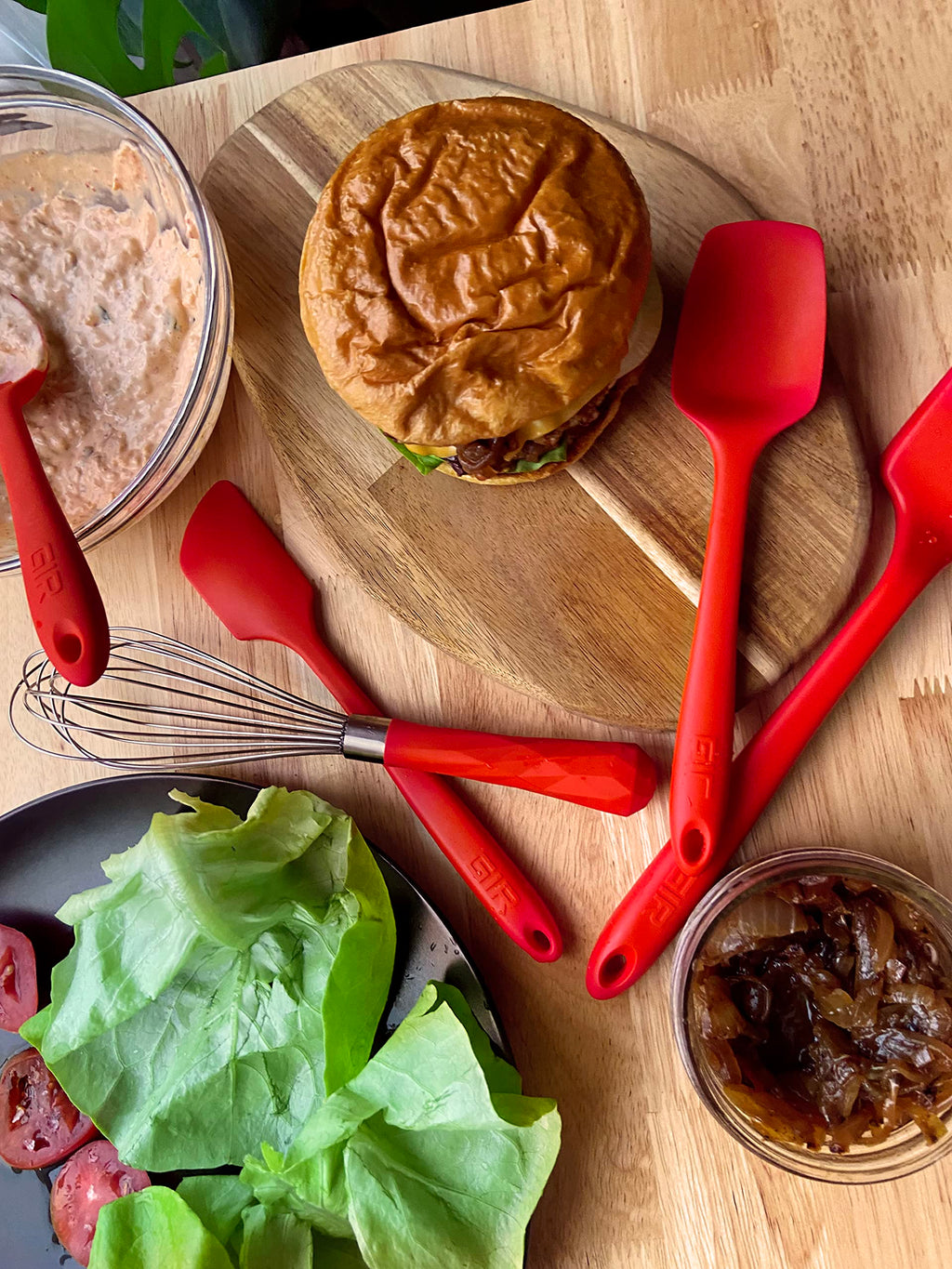 GIR: Get It Right Premium Silicone Spatula - Non-Stick Heat Resistant Kitchen Spatula - Perfect for Baking, Cooking, Scraping, and Mixing - Mini - 8 IN, Black