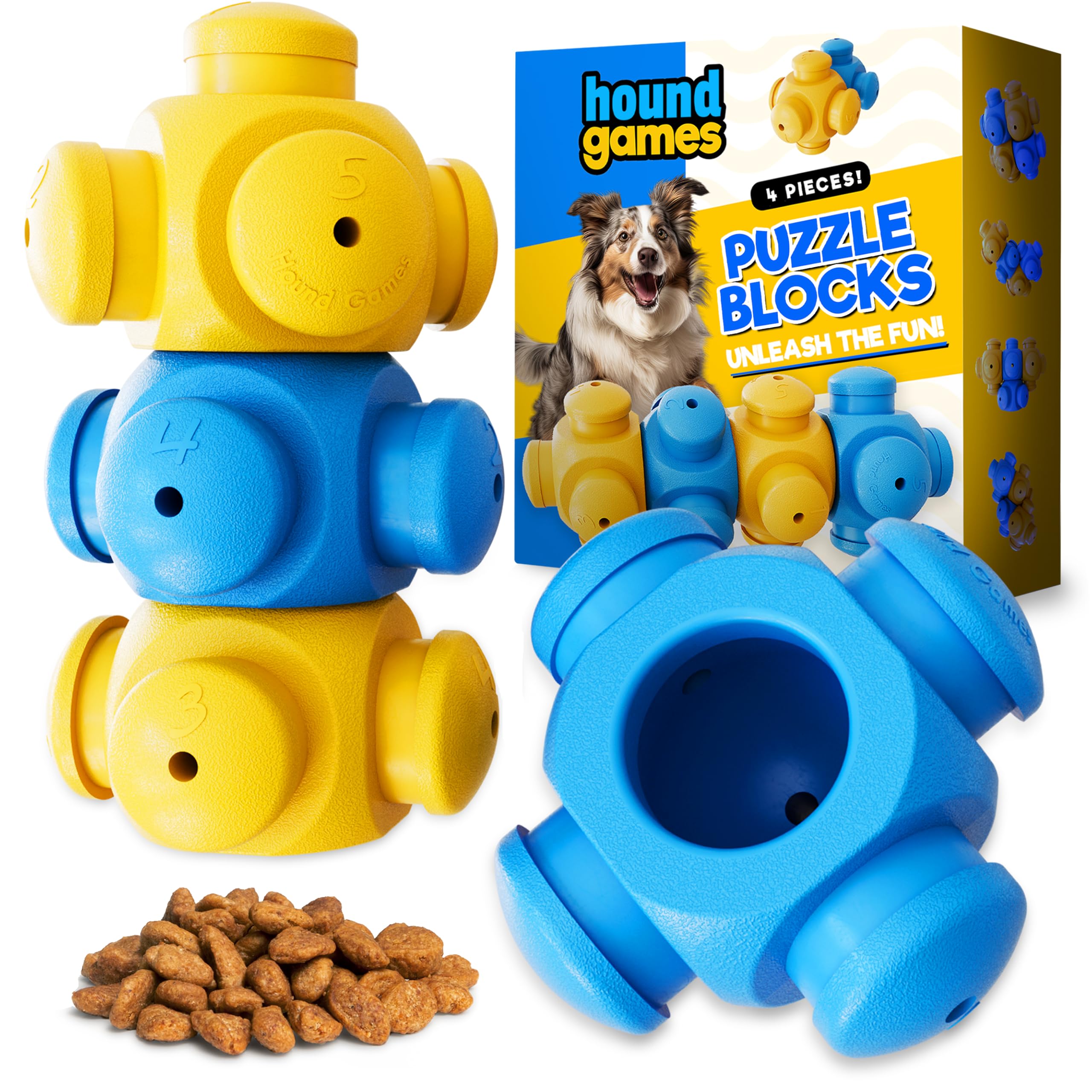 Dog Puzzle Toys for Smart Dogs, Boredom Busters, Interactive, Mentally Stimulating, Cognitive Dog Games, Hard Puzzle, Difficult Toys to Keep Them Busy, Puppy Puzzle Toys, Small, Medium, Large Breeds