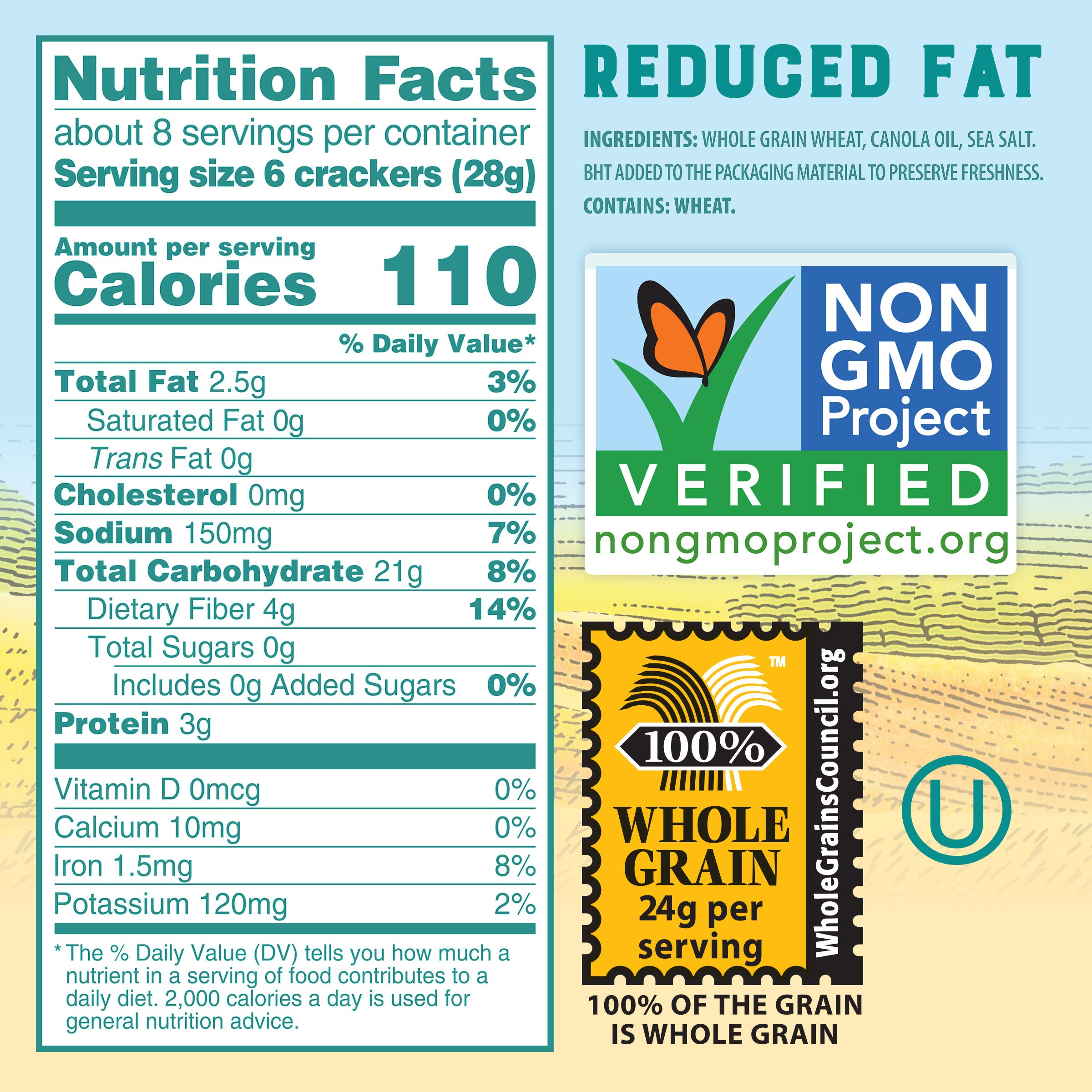 Triscuit Reduced Fat Whole Grain Wheat Crackers, 7.5 oz