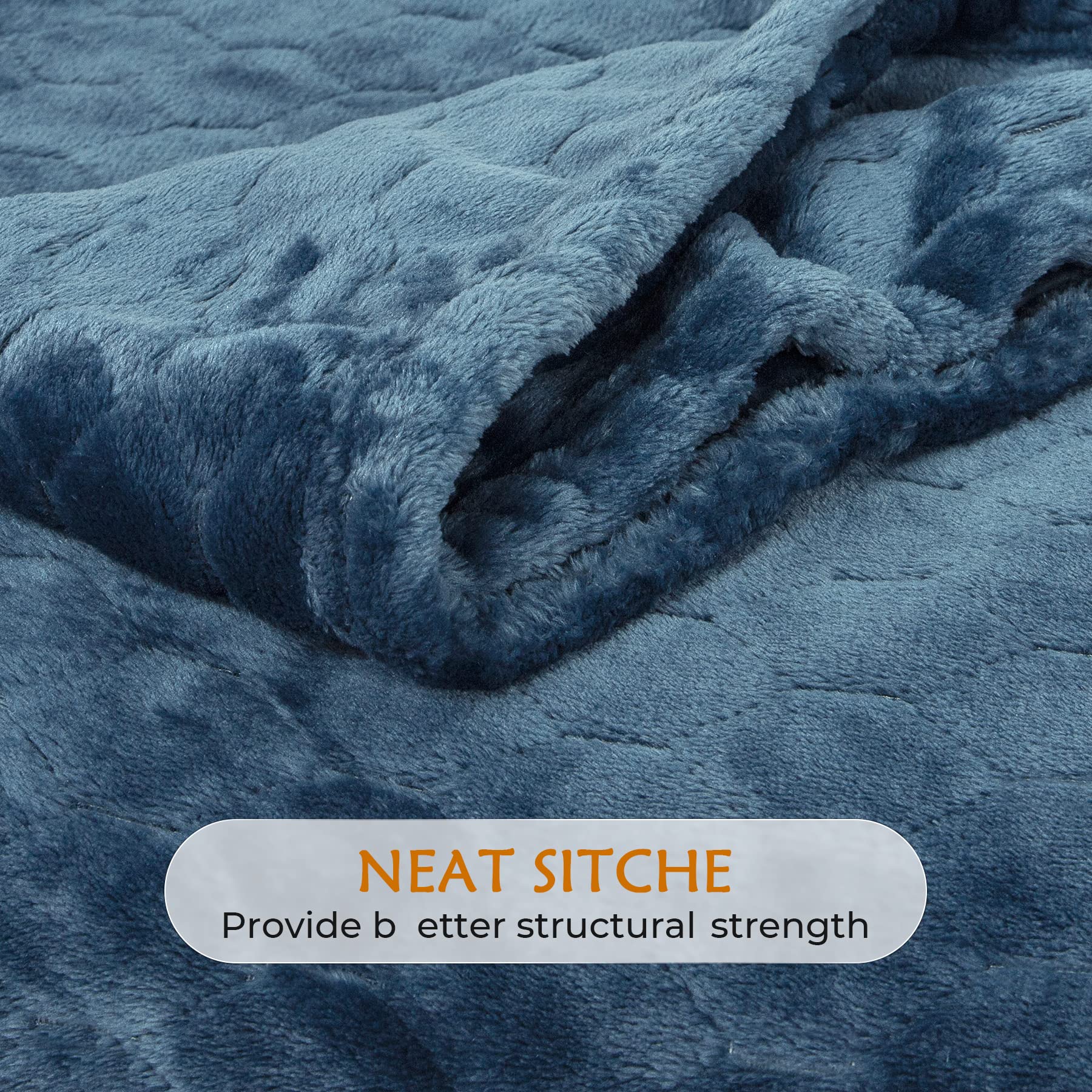 TOONOW Fleece Blanket Fuzzy Plush Throw Blanket 50" x 60", Super Soft Fluffy Bed Blanket Geometric Pattern Comfy Microfiber Flannel Blankets for Couch, Bed, Sofa, Black