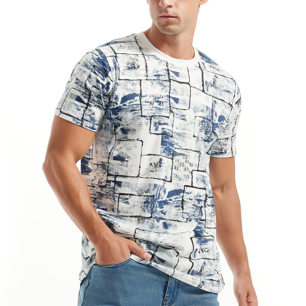 YININF Mens Hipster Hip Hop Short Sleeve Print T-Shirt Shirts Men
