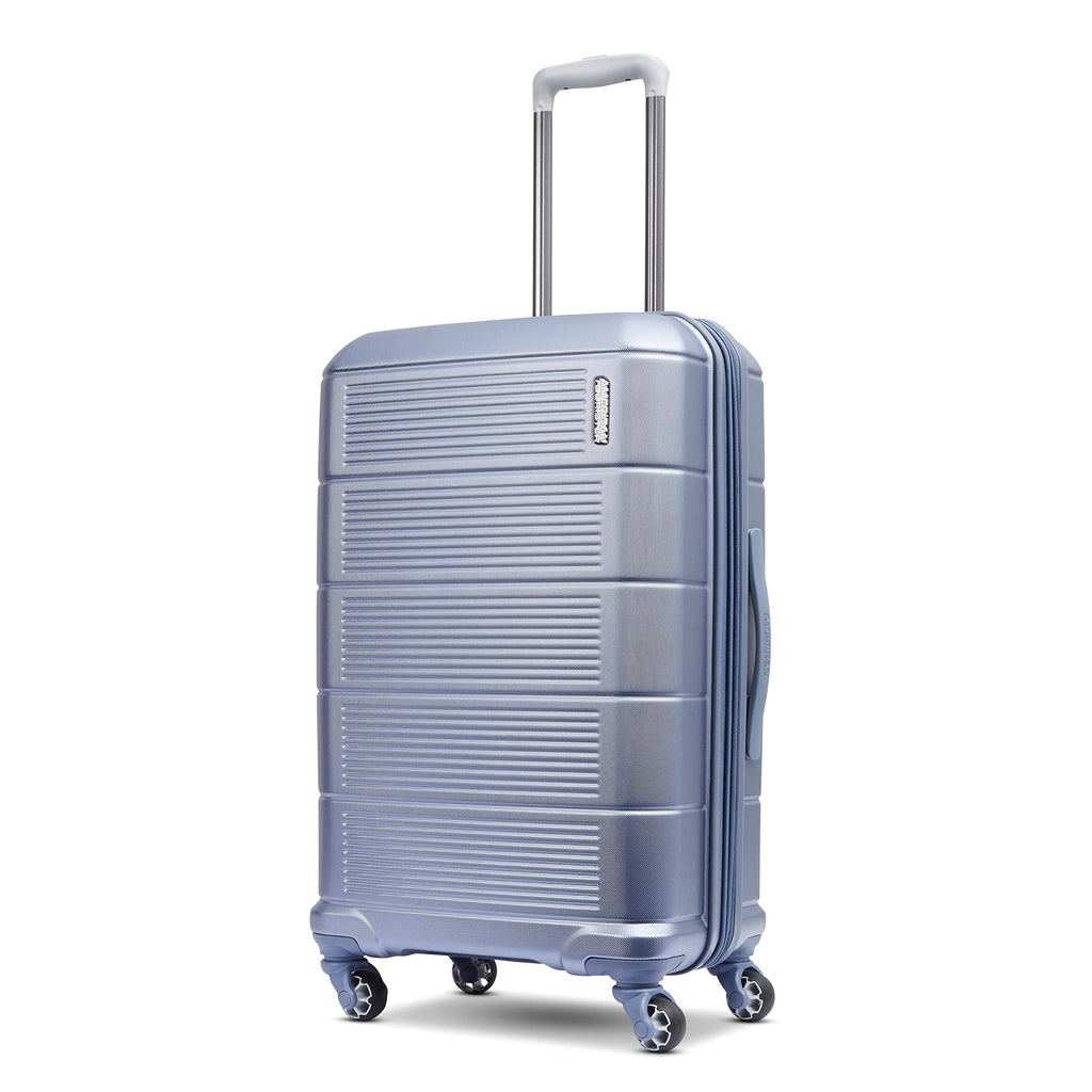 American Tourister Stratum 2.0 Expandable Hardside Luggage with Spinner Wheels, 2-Piece Set 20/28, Blue
