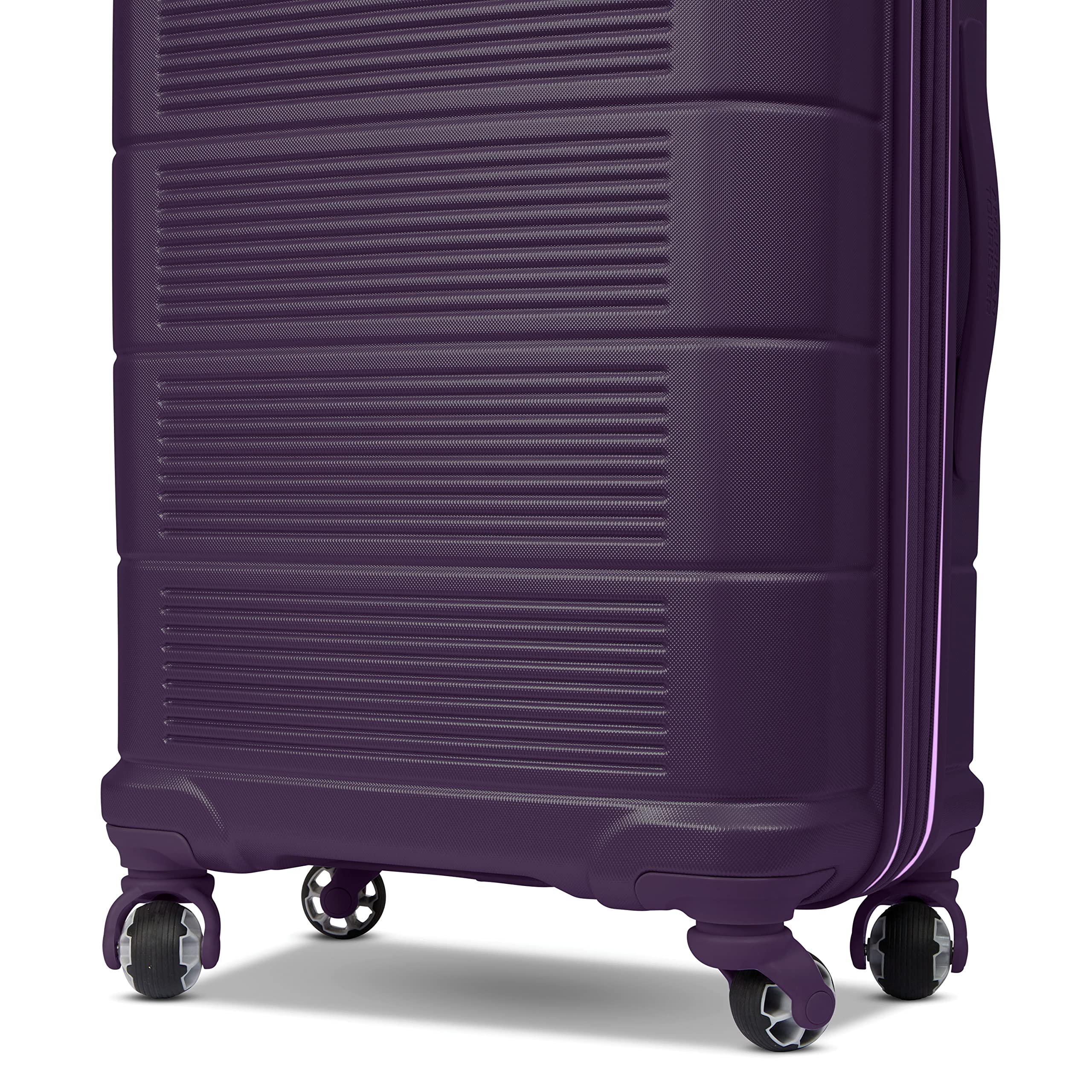 American Tourister Stratum 2.0 Expandable Hardside Luggage with Spinner Wheels, 2-Piece Set 20/28, Blue