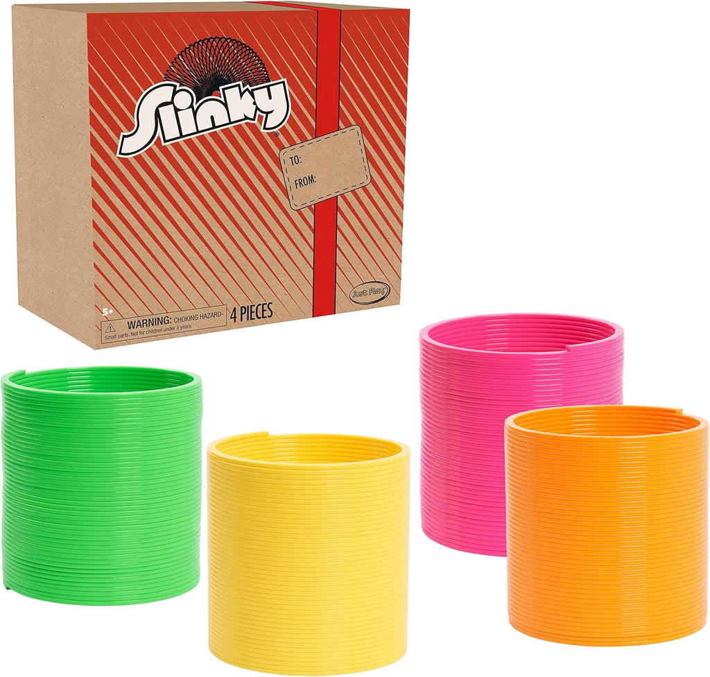 Slinky the Original Walking Spring Toy, 5-inch Diameter Plastic Rainbow Giant Slinky, Fidget Toy, Kids Toys for Ages 5 Up by Just Play