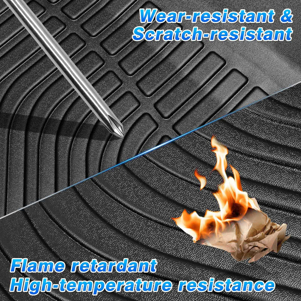 Cartist Floor Mats Compatible with Kia EV6 2022 2023 2024 2025 2026 Accessories All Weather Floor Liner Front & Rear 2 Rows Car Carpet Protection TPE Odorless