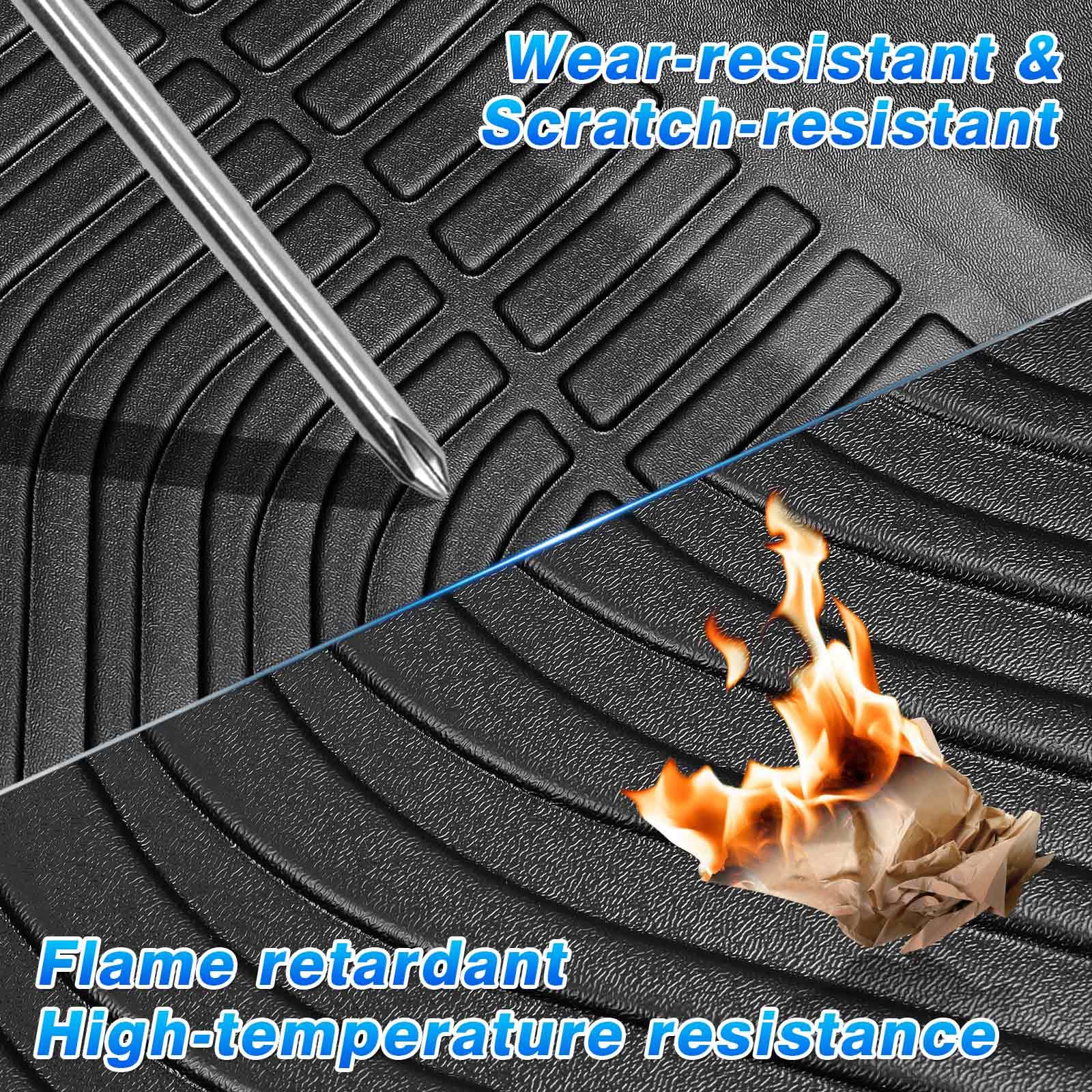 Cartist Floor Mats Compatible with Kia EV6 2022 2023 2024 2025 2026 Accessories All Weather Floor Liner Front & Rear 2 Rows Car Carpet Protection TPE Odorless