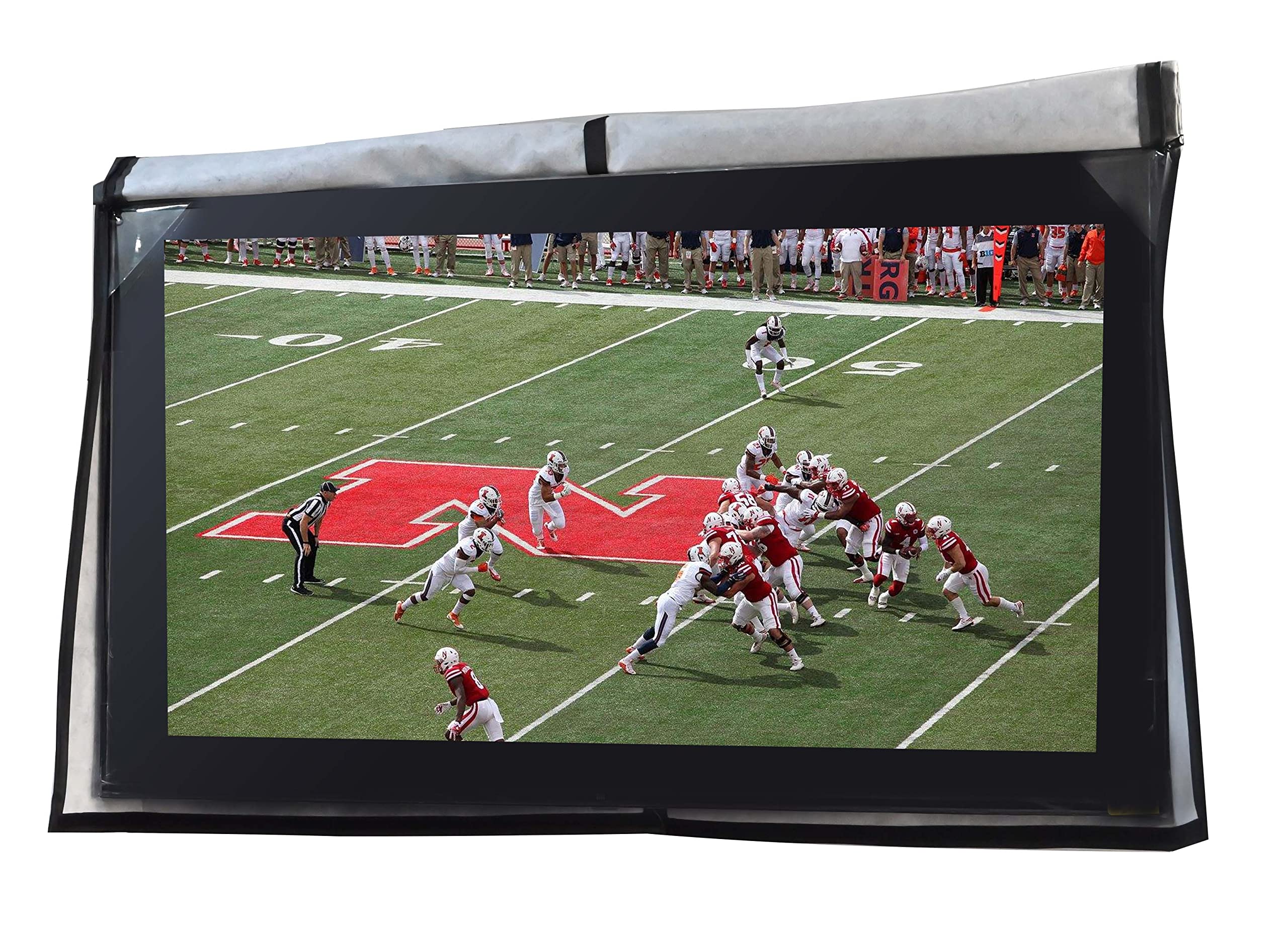 Outdoor 22”-24“-26" TV Set Cover,Scratch Resistant Liner Protect LED Screen Best-Compatible with Standard Mounts and Stands (Beige)