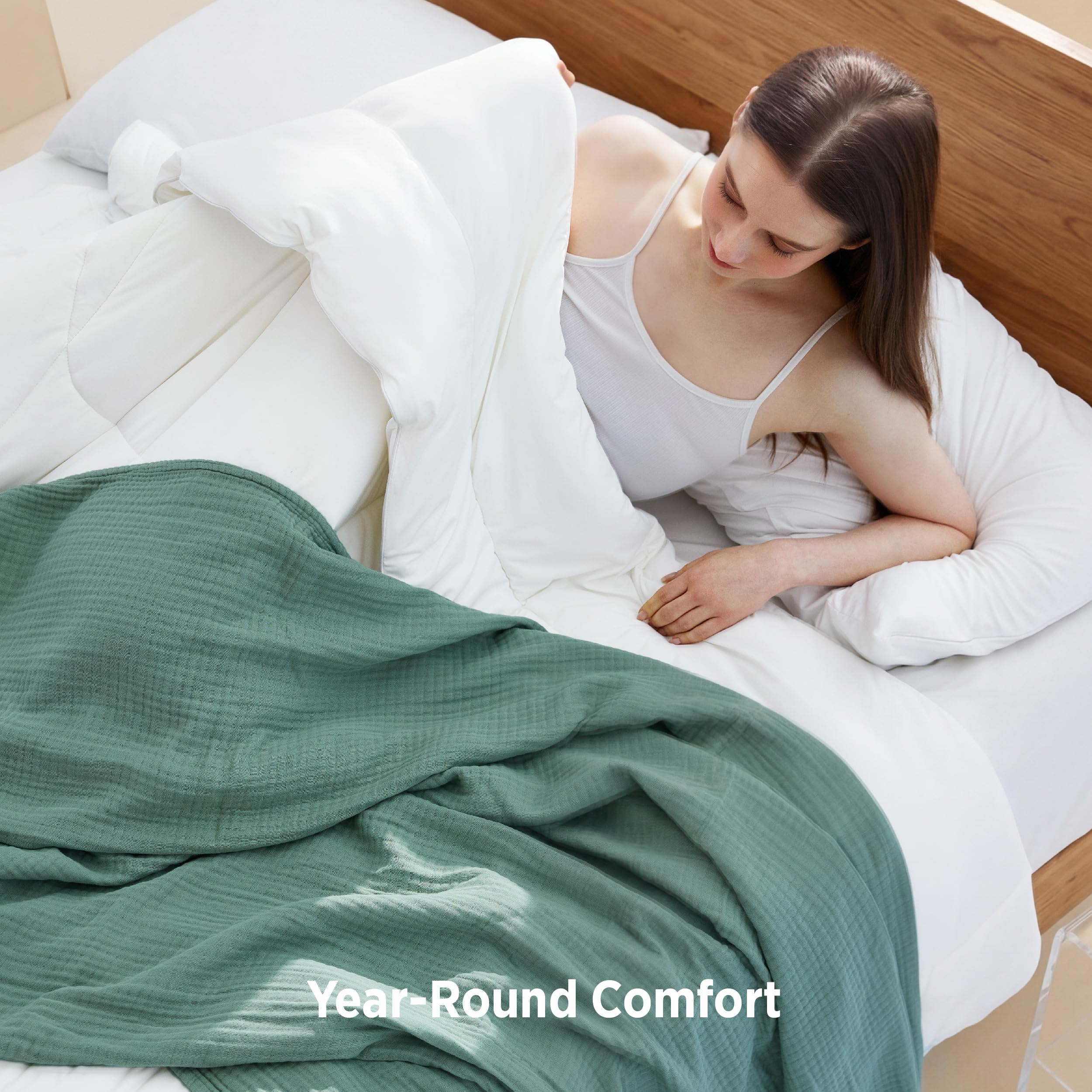 Bedsure Cooling Comforter King Size - Cooling Blankets for Hot Sleepers, Lightweight Comforter for Summer with Dual-Sided Cool Tech, Soft Breathable Cold Blanket for Sleeping, Grey, 102x90 Inches