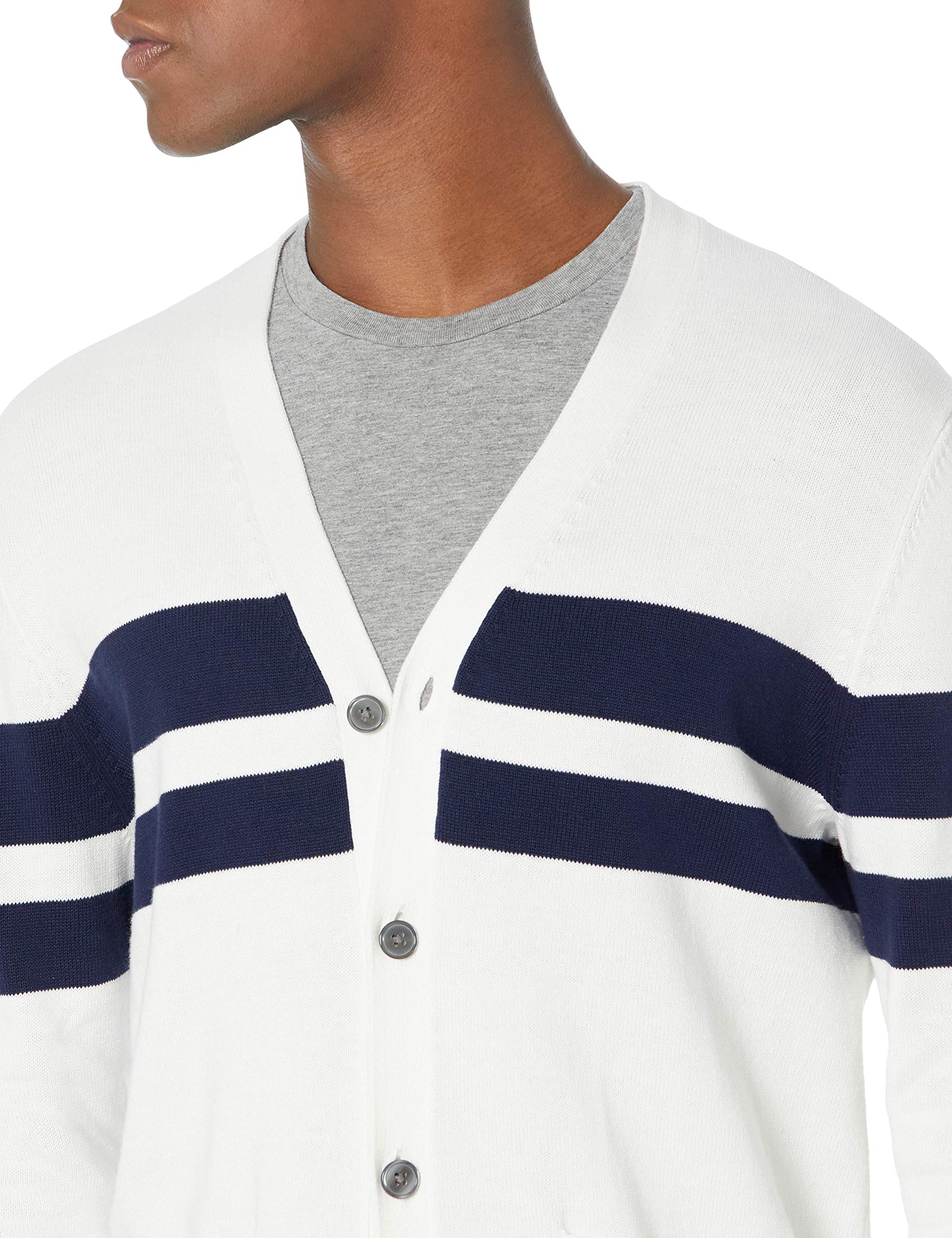 Amazon Essentials Men's V-Neck Cotton Cardigan Sweater