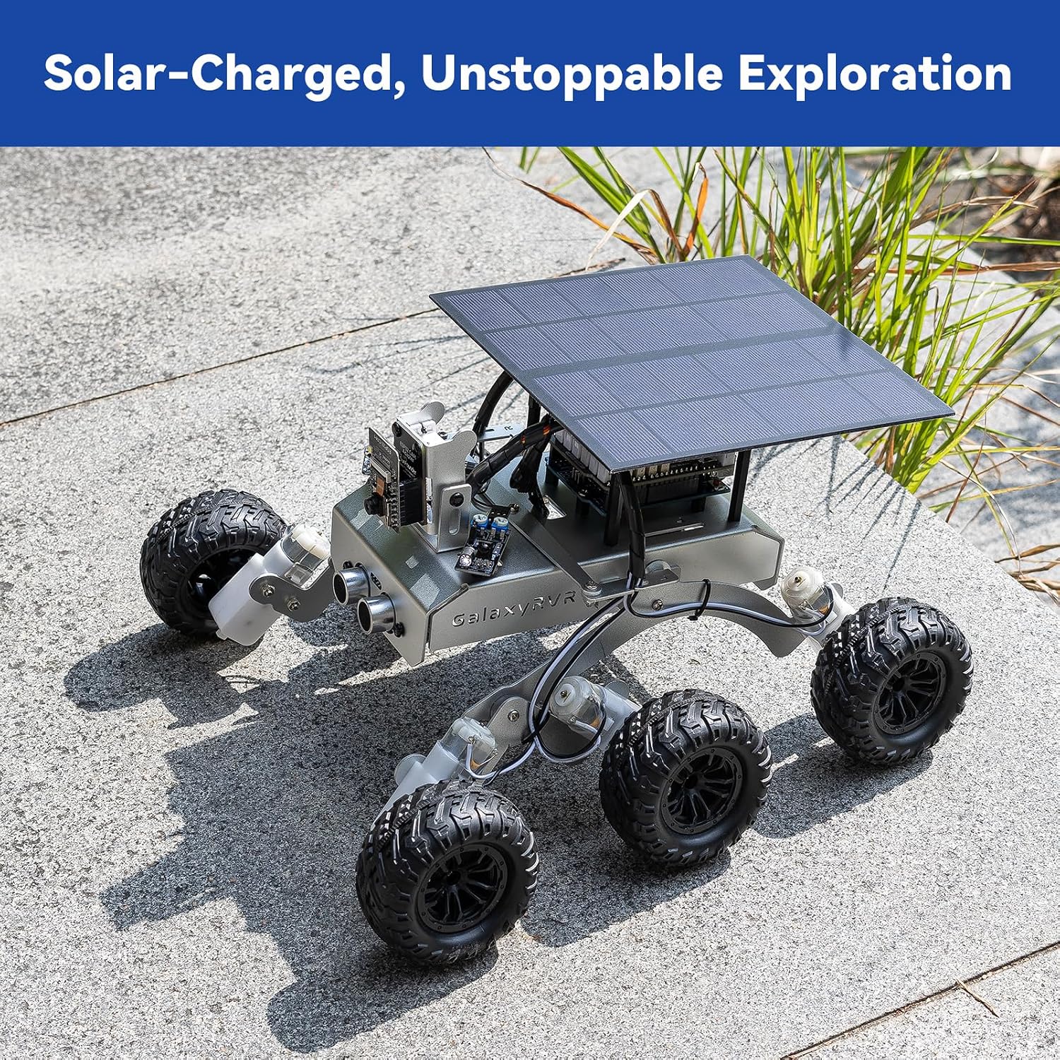 SunFounder GalaxyRVR Mars Rover STEM Kit for Arduino, Compatible with Uno R3, Rocker-Bogie Suspension,Scratch,C,Camera, FPV, for Students, Educators, Engineers