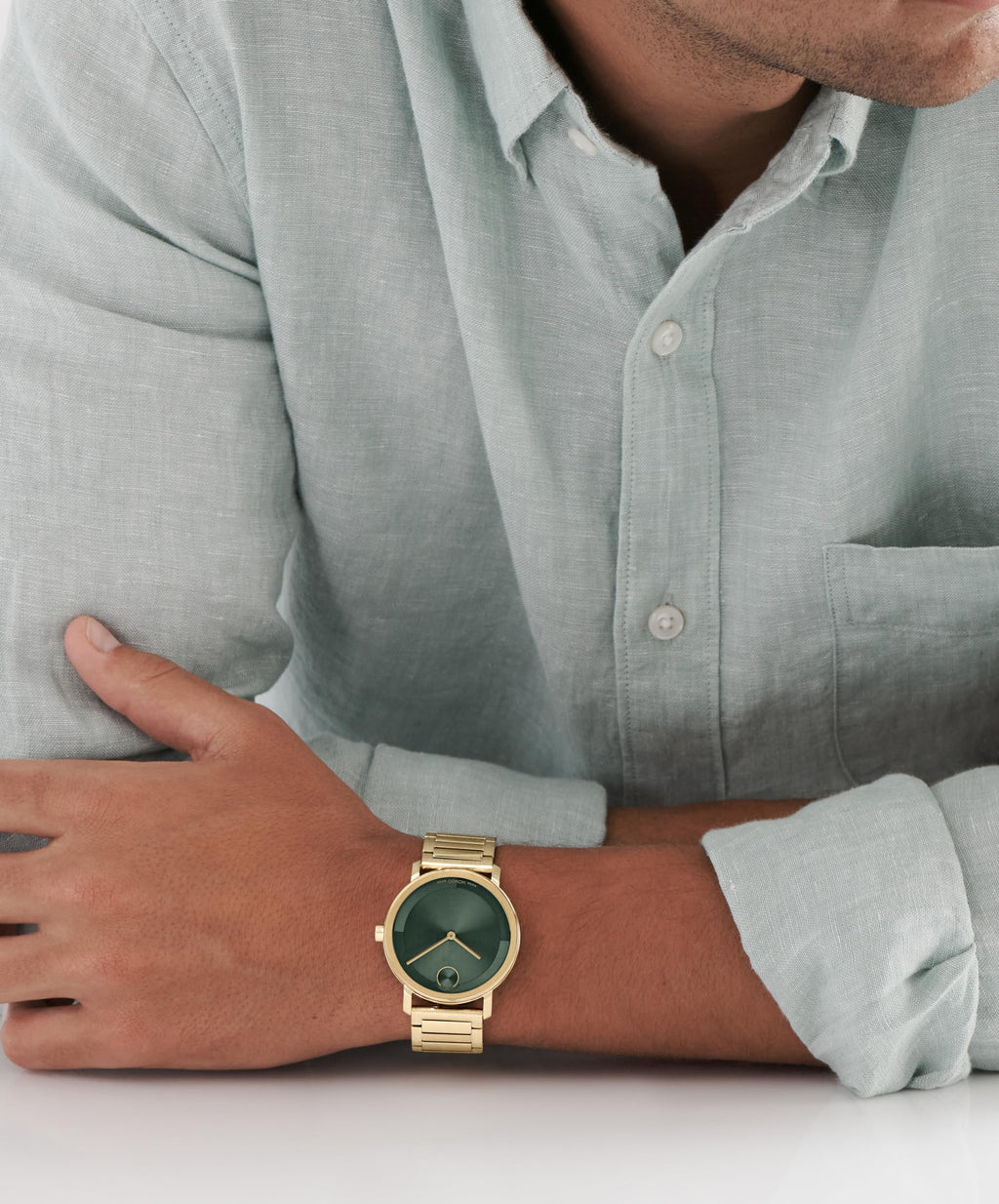 Movado Bold Evolution 2.0 Men's Watch - Swiss Quartz Movement, Stainless Steel Mesh Bracelet - 3 ATM Water Resistance - Luxury Fashion Timepiece for Him - 40mm