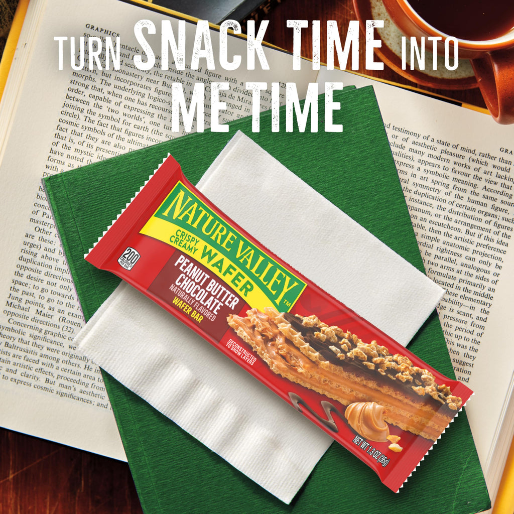 Nature Valley Crispy Creamy Wafer Bars, Blueberry, Whole Grain, 5 Bars, 6.5 oz