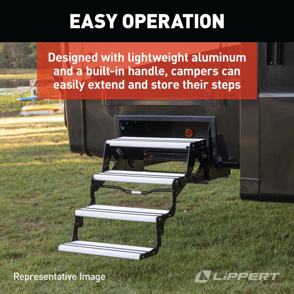Lippert Components 432698 Alumi-Tread Quad Manual Step
