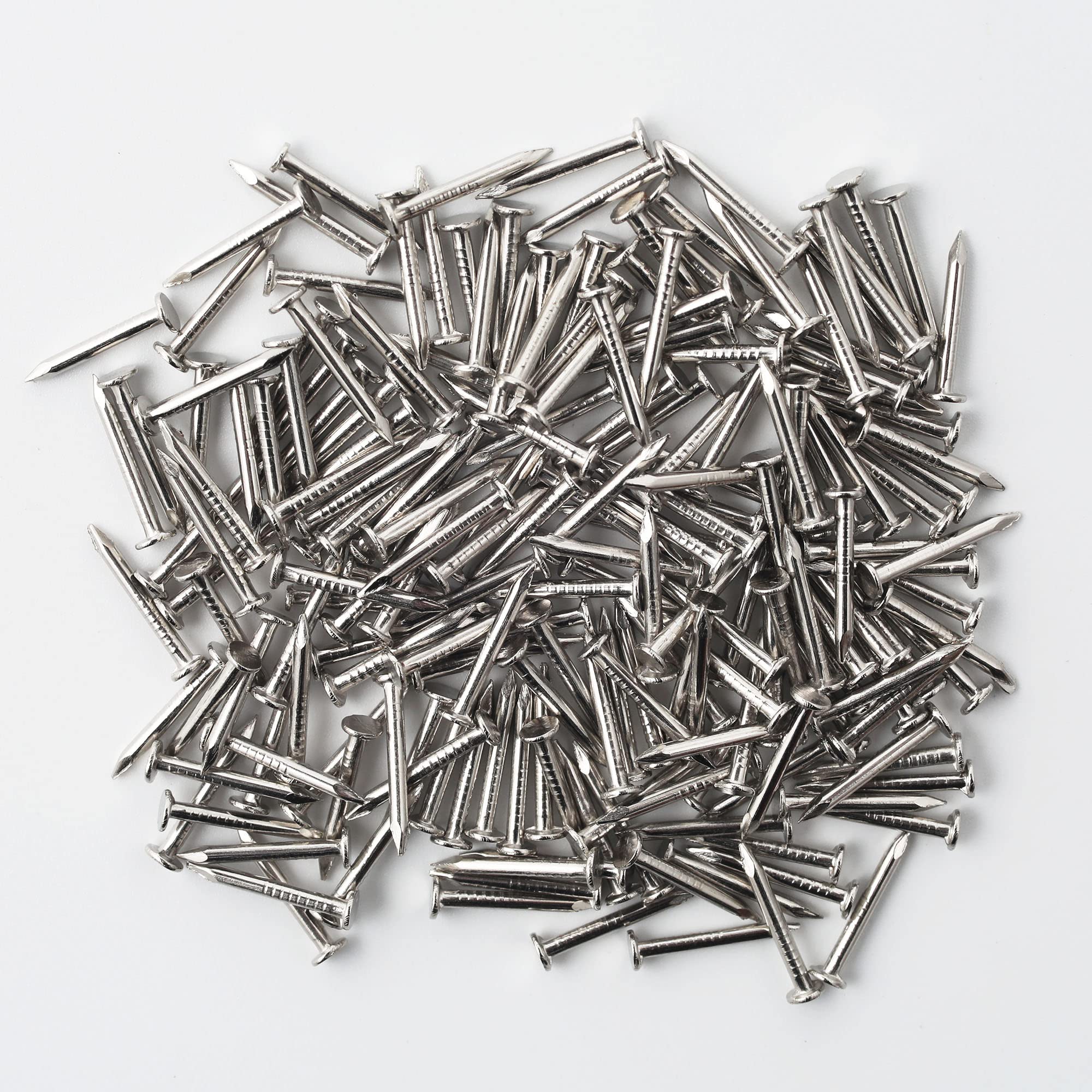 240pcs Gold Hardware Nails, 1-1/2” × 14 Ga Brass Plated Wood Nails, Nails for Hanging Wall Decor, Finishing Nails, Picture Hanging Nails, Wall Nails, Roofing Nails
