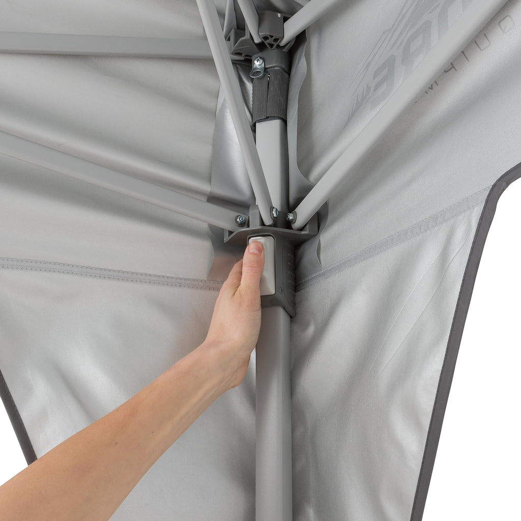 Core Instant Straight Leg Canopy Tent with Adjustable Sun Wall, 6 ft x 4 ft , Gray