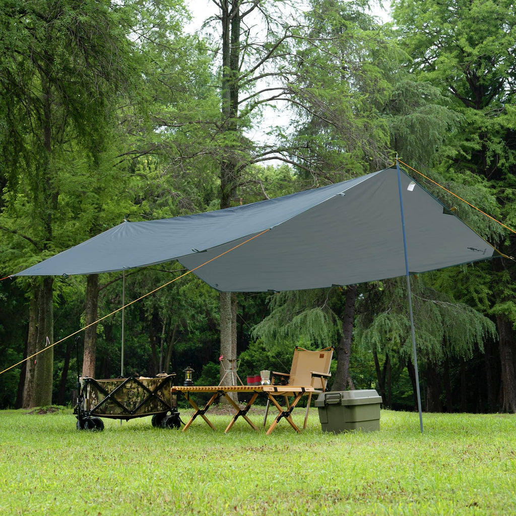 Free Soldier Waterproof Portable Tarp Multifunctional Outdoor Camping Traveling Awning Backpacking Tarp shelter Rain Tarp