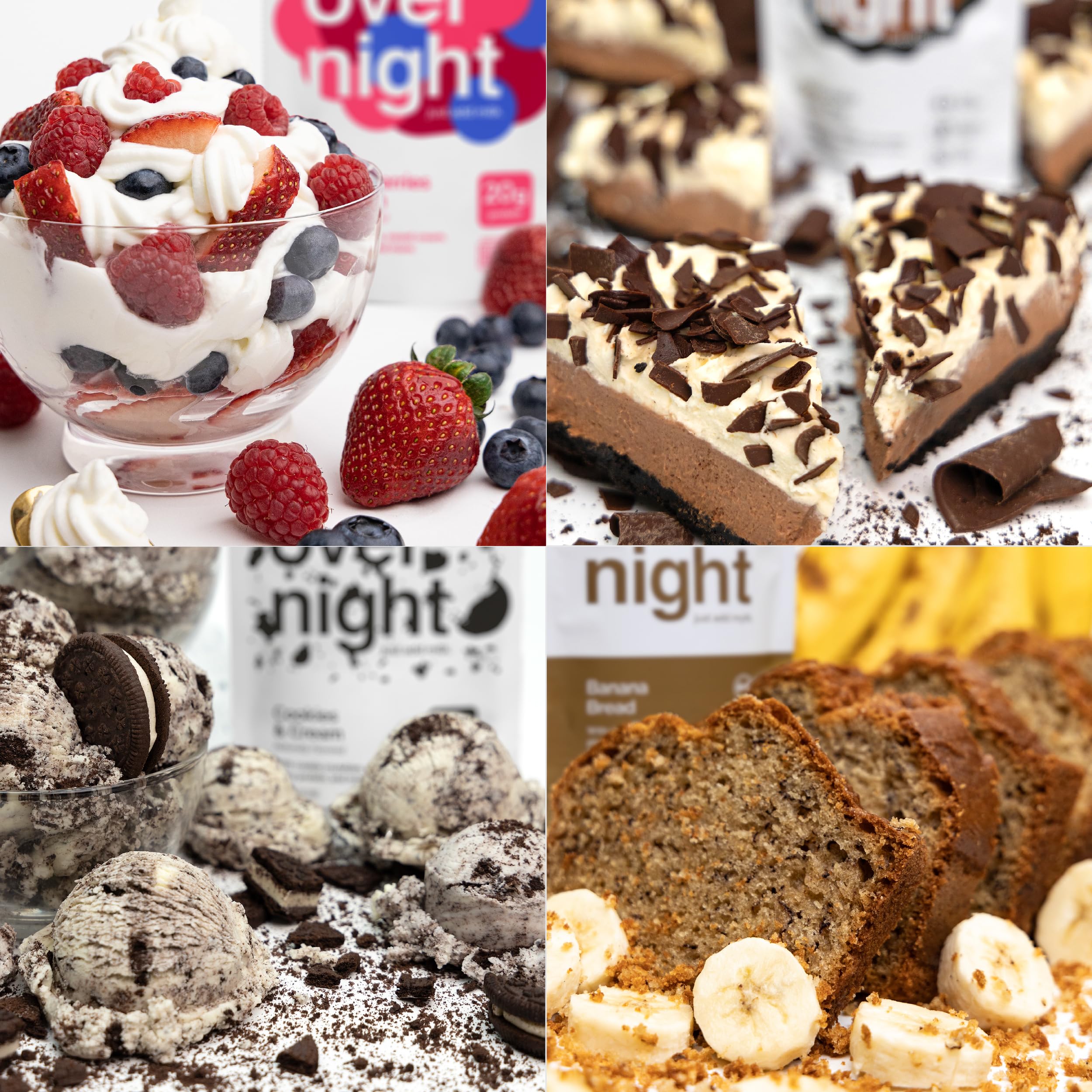 Oats Overnight Ultimate Variety Pack - High Protein, 5g Fiber Breakfast Protein Shake - Gluten Free Oatmeal, Non GMO High Protein Oatmeal - Green Apple Cinnamon, Coconut Cream Pie & More (16 Pack)