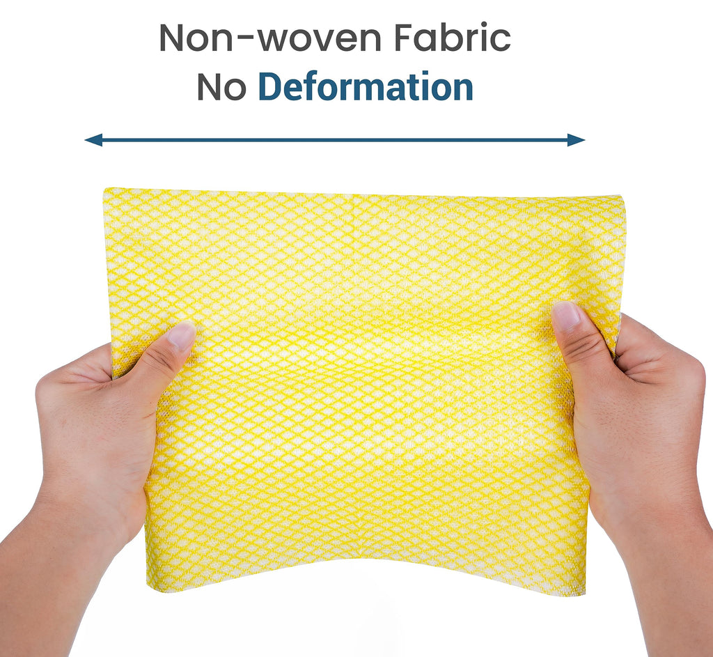 SCRUBIT Reusable Cleaning Wipes, Handy Wipes for Kitchen and Office - Dish Cloths for Washing Dishes - Multi Purpose Disposable Cleaning Towels (12 x 20 in) 72 Pack (Blue)