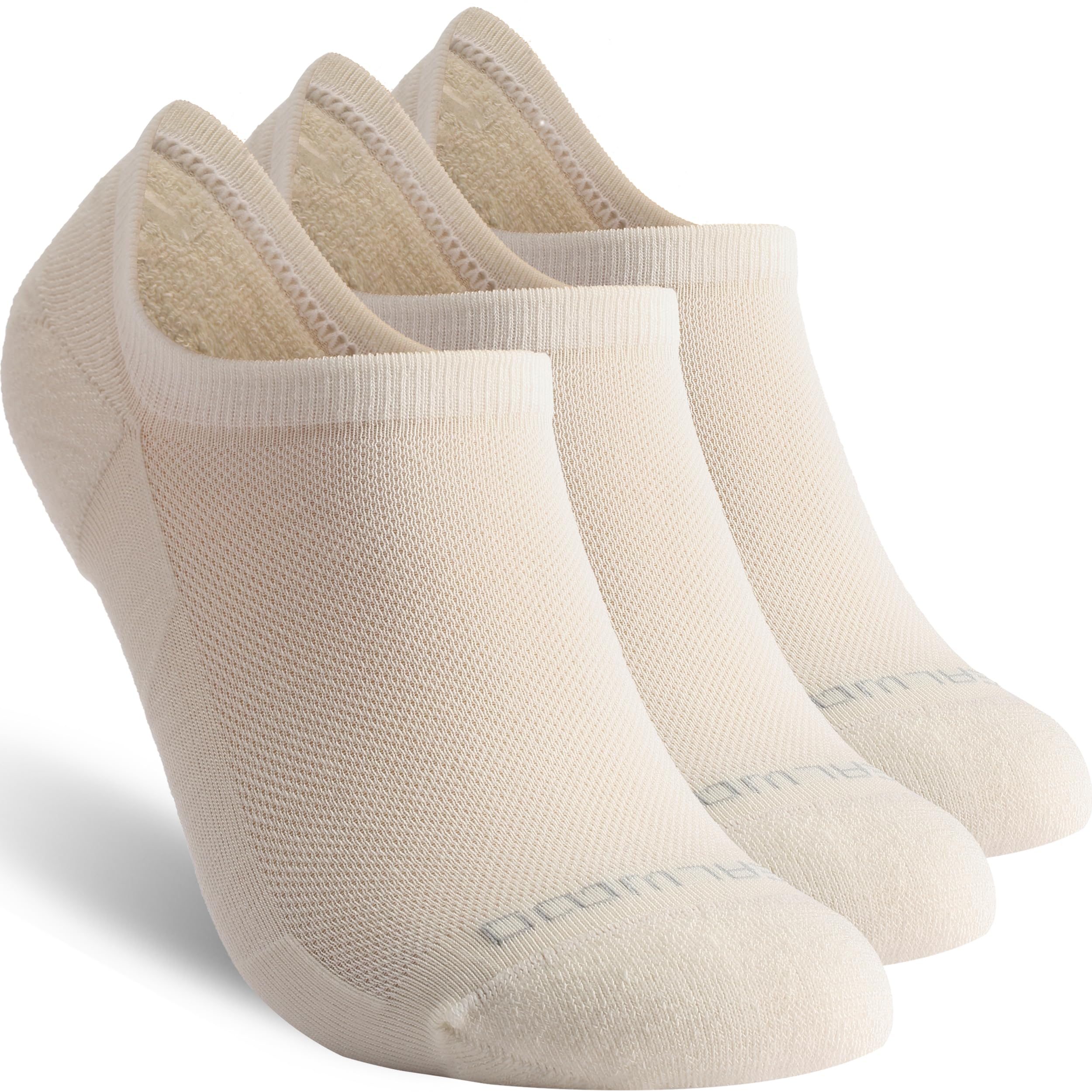 No Show Athletic Socks, ZEALWOOD 3 Pairs Merino Wool Ultra-Light Running Tennis Golf Socks for Men Women