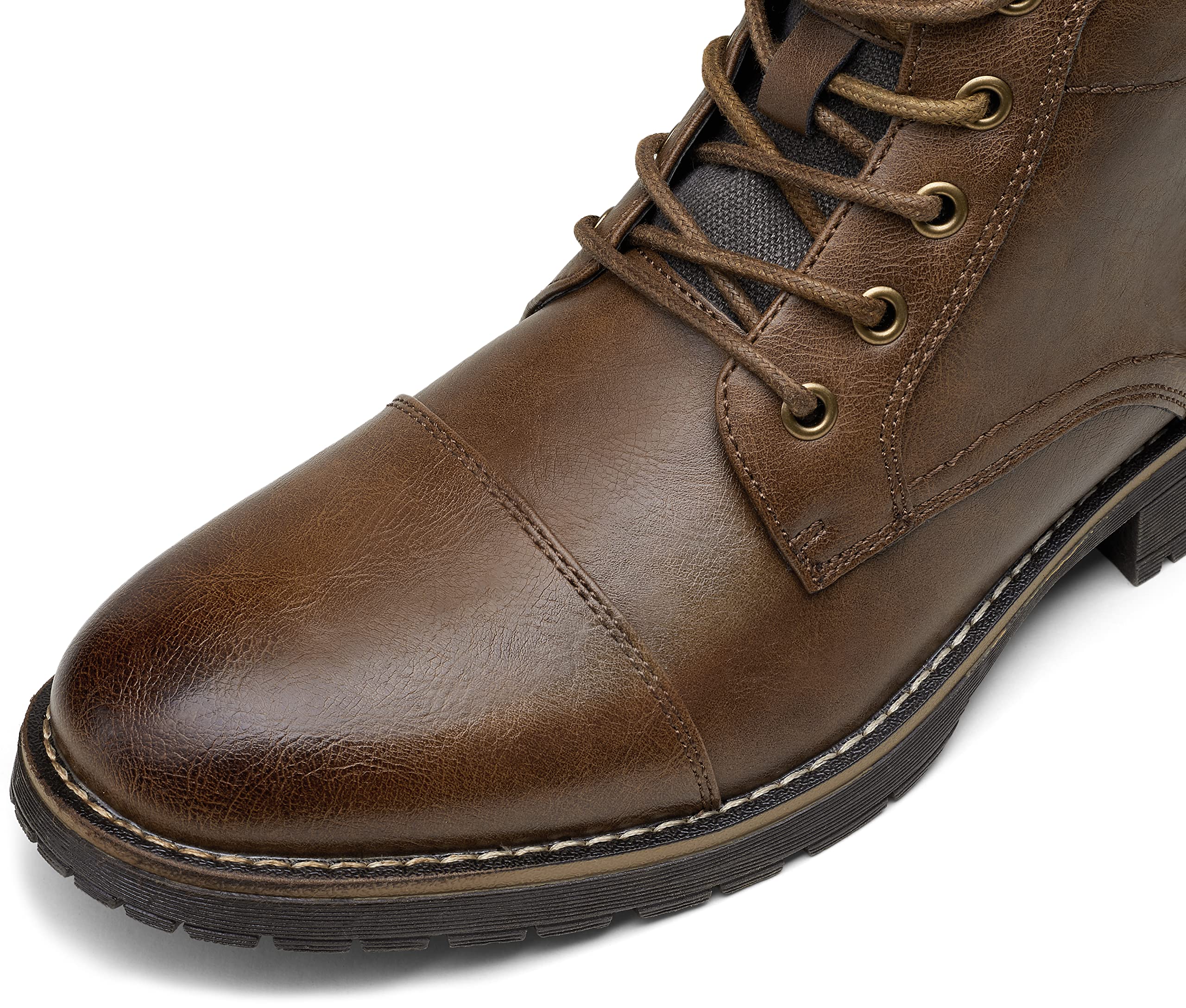 Vostey Men's Boots Boots for Men Casual Boots Motorcycle Combat Ankle Dress Boots Mens