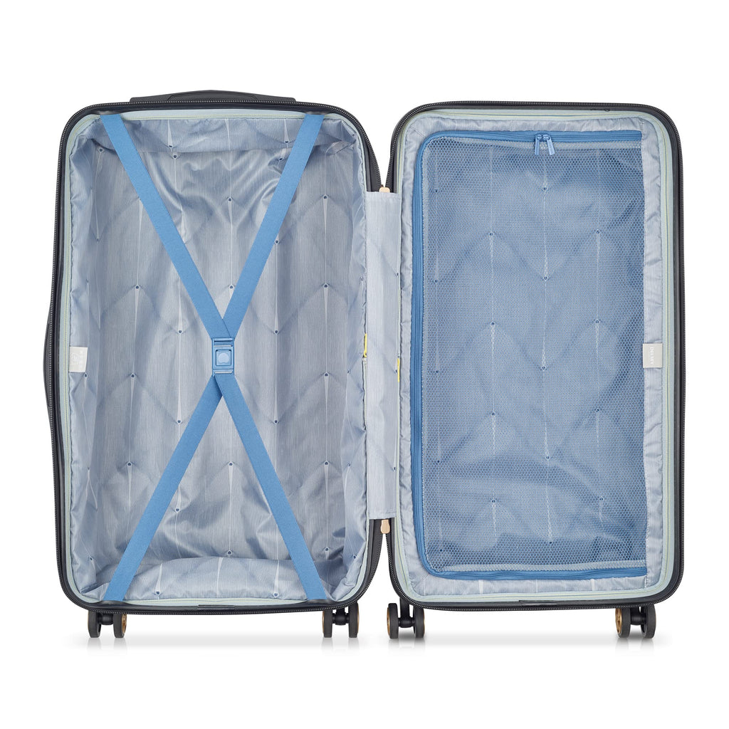 DELSEY PARIS Cruise 3.0 Hardside Expandable Luggage with Spinner Wheels, Black, Carry on 20 Inch