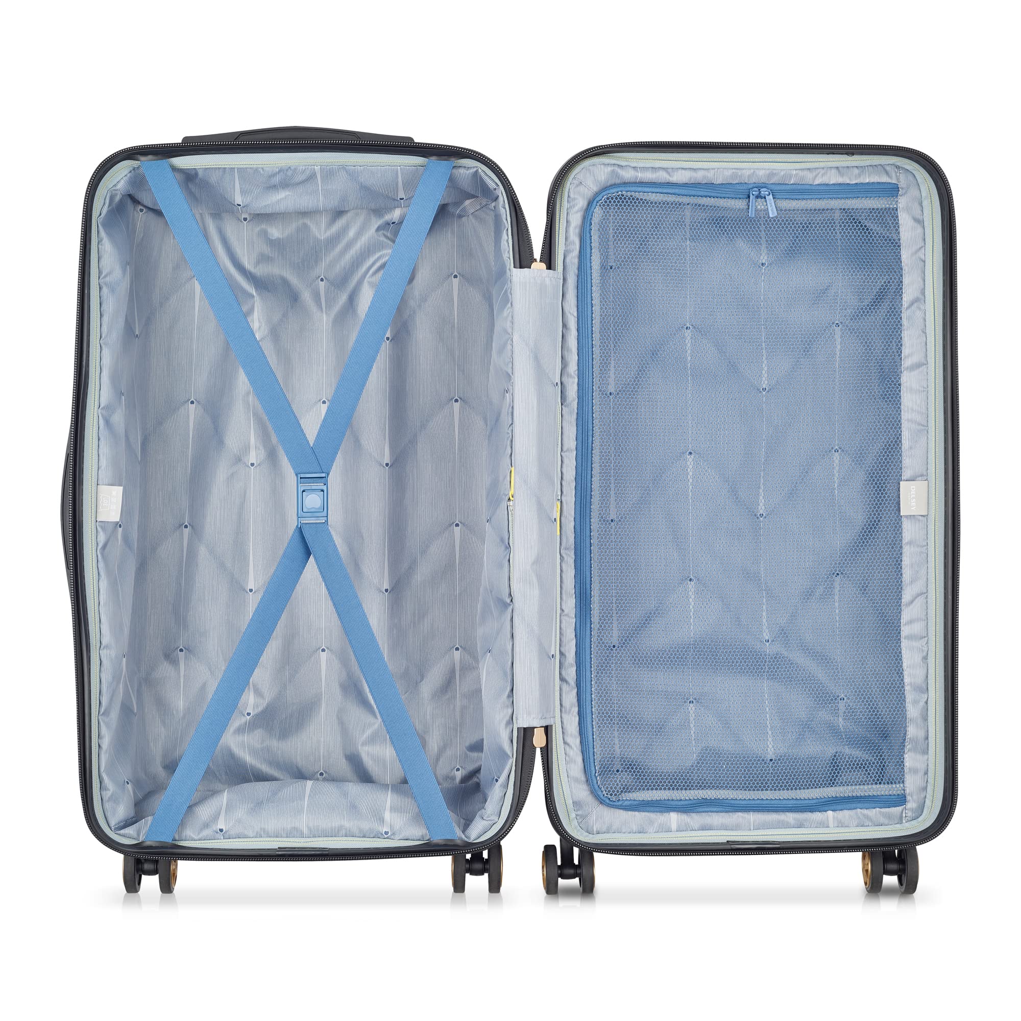 DELSEY PARIS Cruise 3.0 Hardside Expandable Luggage with Spinner Wheels, Black, Carry on 20 Inch