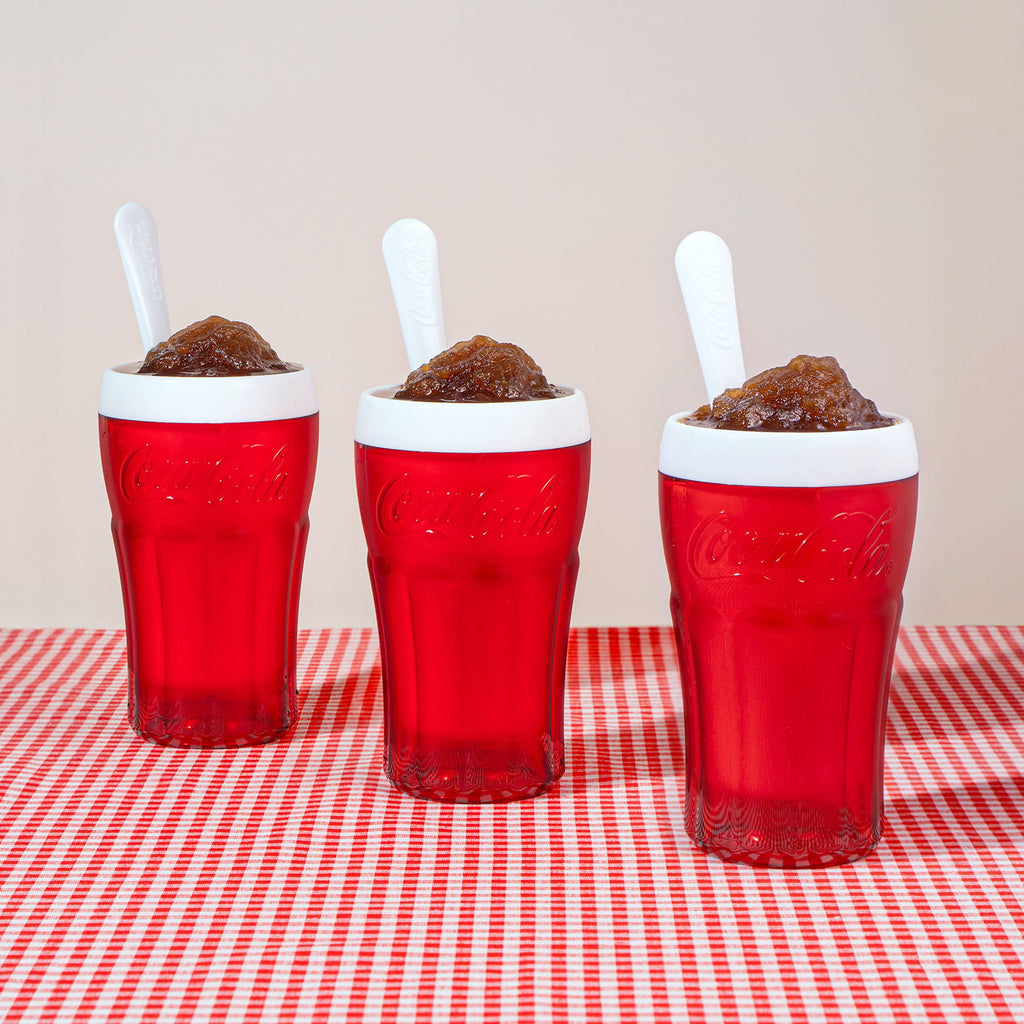 ZOKU Coca-Cola Float & Slushie Maker, Retro Make and Serve Cup with Freezer Core Creates Single-serving Smoothies, Slushies and Milkshakes in Minutes, BPA-free