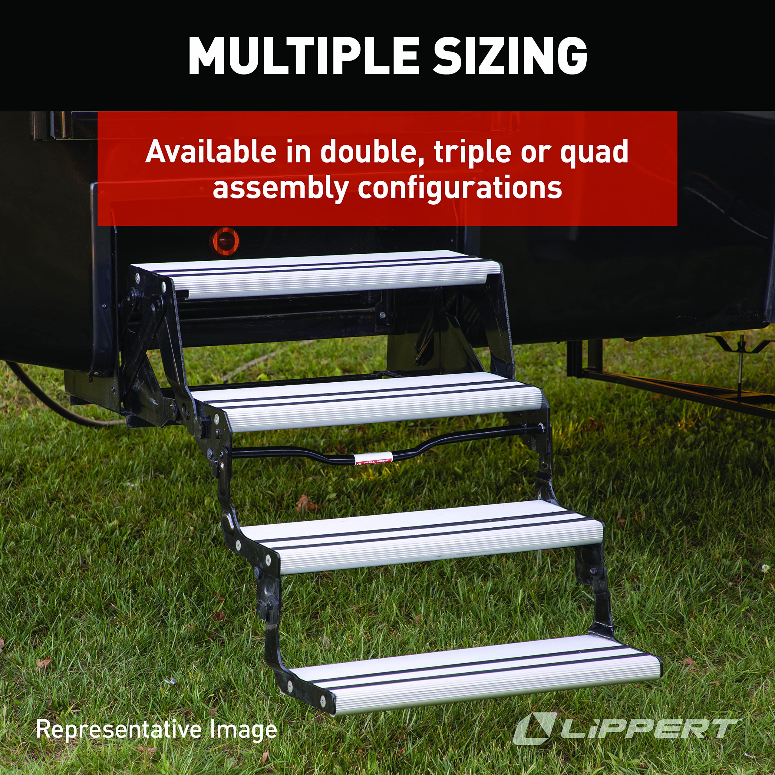 Lippert Components 432698 Alumi-Tread Quad Manual Step