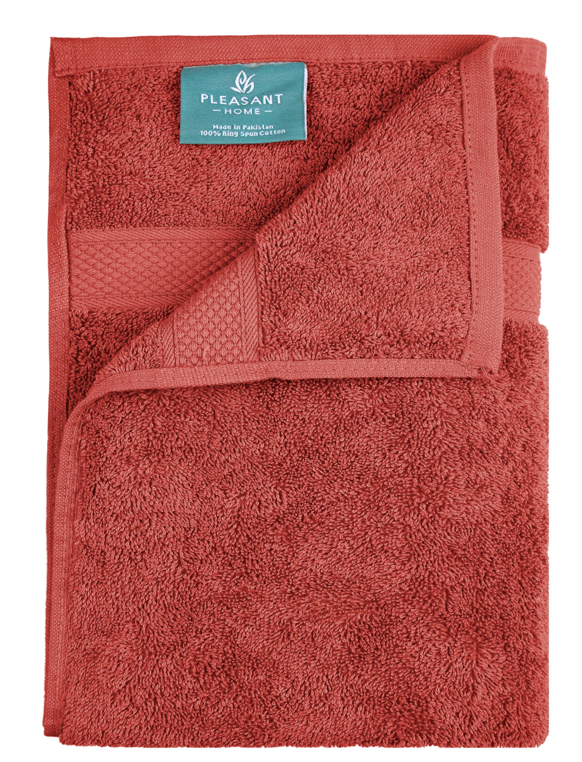 Pleasant Home Bath Towels Set of 6 (24” x 50”) 100% Cotton, 515 GSM | Lightweight, Soft & Highly Absorbent Luxury Towels for Bathroom | for Gym, Pool & Spa | 6 Pack, Gray