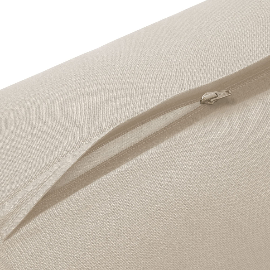Yoga Meditation Cushion, 25" x 12" Rectangular Bolster with Organic Cotton Cover