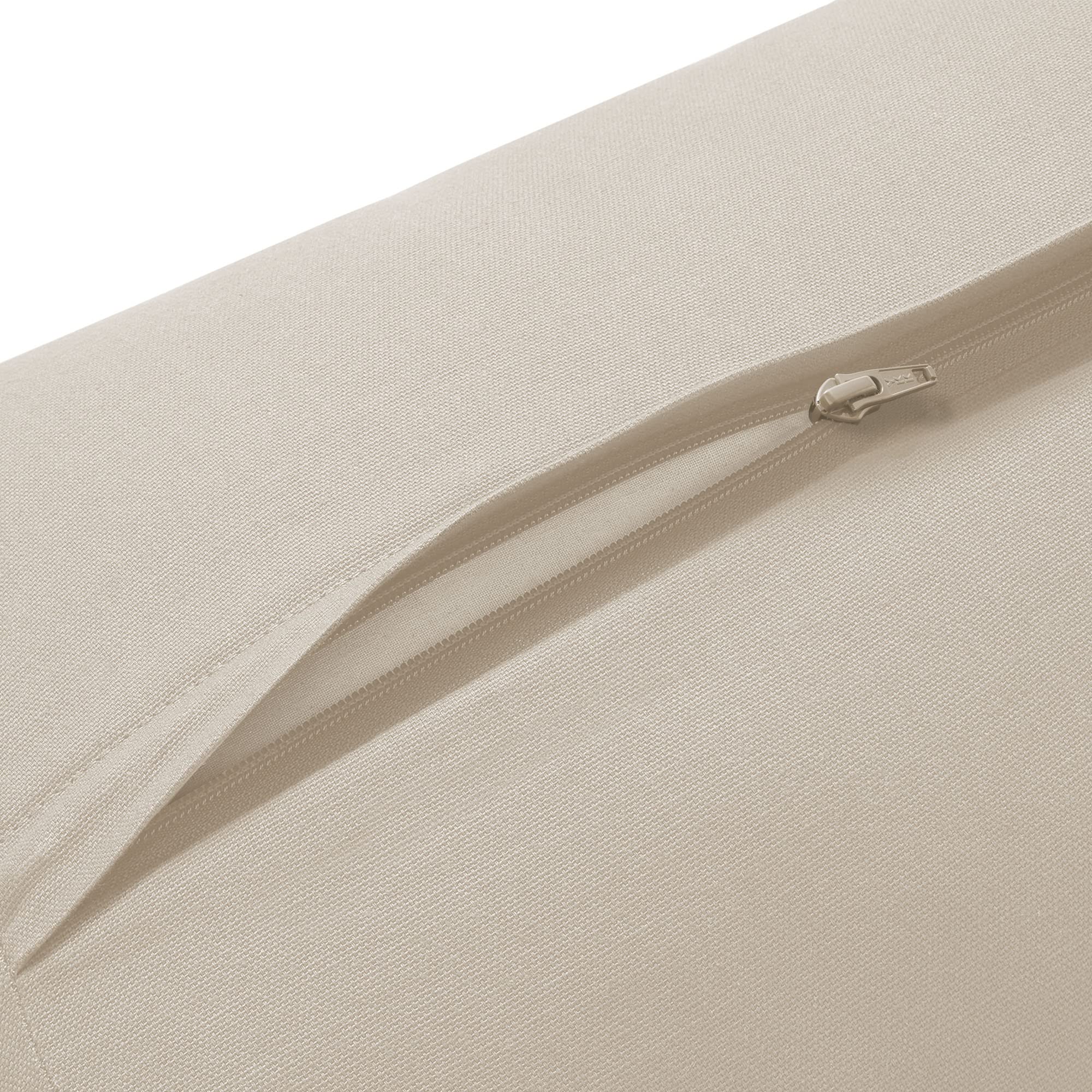 Yoga Meditation Cushion, 25" x 12" Rectangular Bolster with Organic Cotton Cover