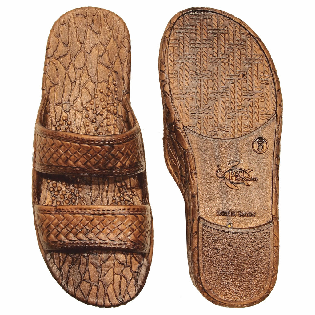 Pali Hawaii Light Brown JANDAL + Certificate of Authenticity