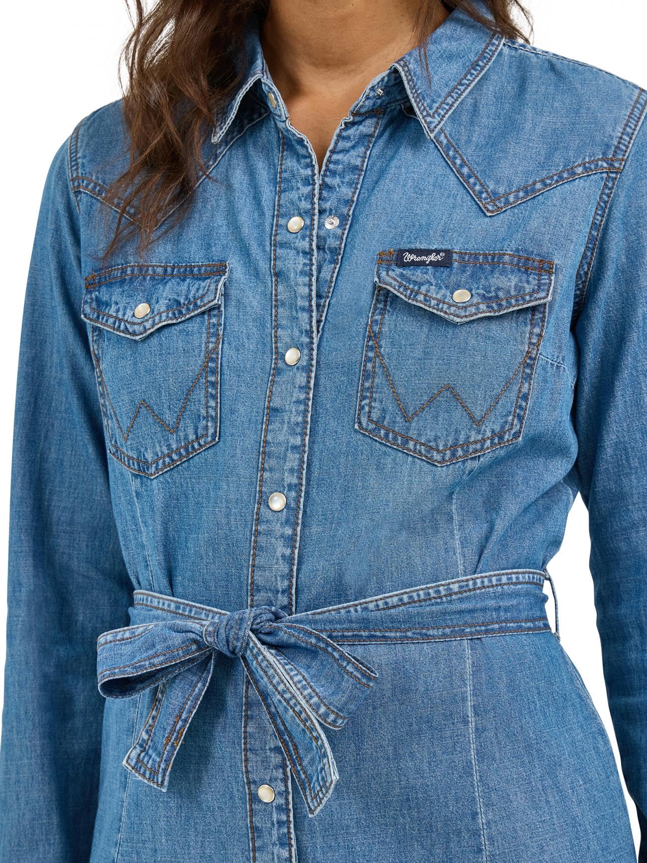 Wrangler Women's Denim Snap Dress