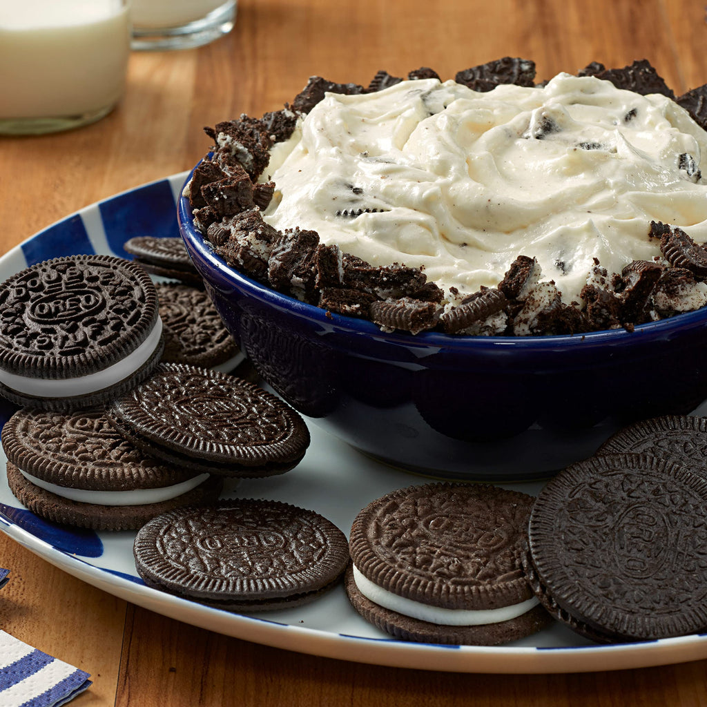 OREO Double Stuf Golden Sandwich Cookies, Family Size, 20 oz