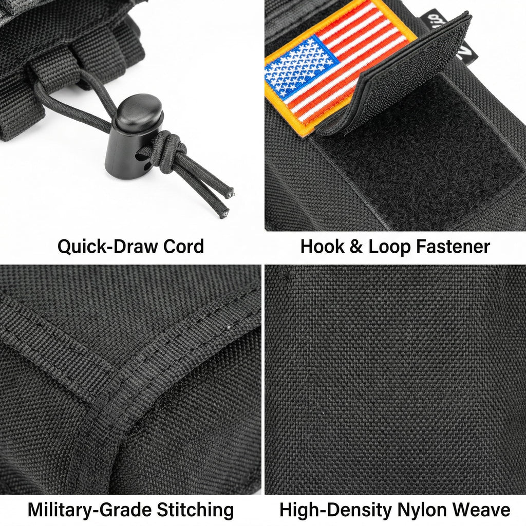 Zeadio Versatile Two-Way Radio Case, Universal Durable Holster Pouch Case Holder for Two-Way Radio Walkie Talkies (ZNC-D, Pack of 1)