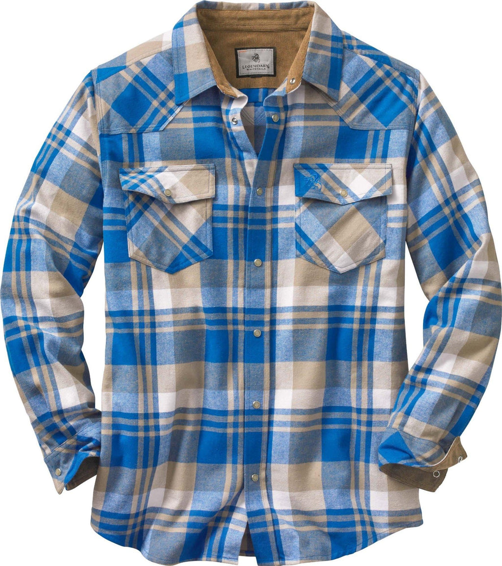 Legendary Whitetails Mens Western Button Up Brushed Cotton Flannel Shirt