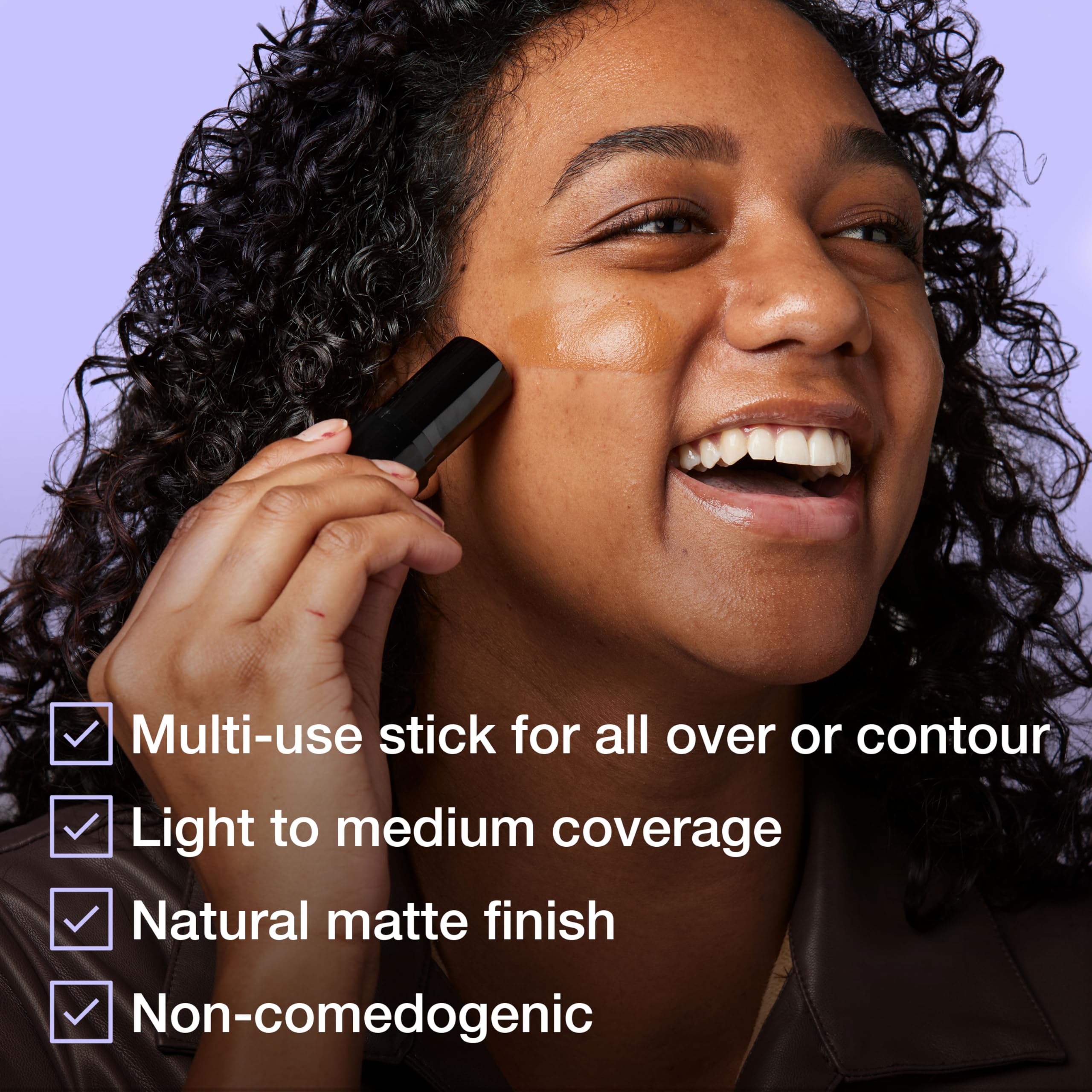 Maybelline Fit Me Shine-Free + Balance Foundation Stick, Multi-Use Face Makeup and Contour Stick For Natural, Matte Coverage, Porcelain, 1 Count