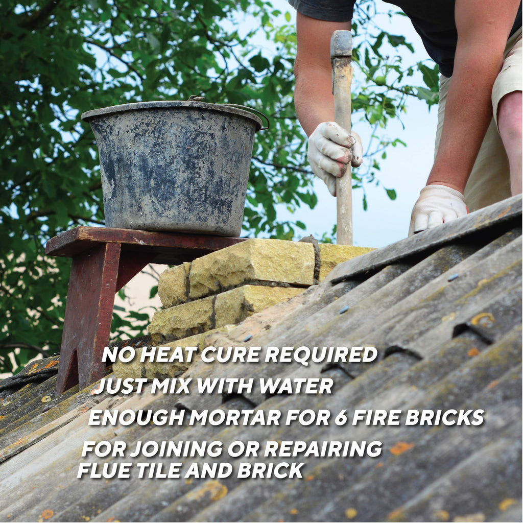 Rutland Dry Mix 211 Refractory Mortar 2.5 Pound - USA-Made High Temperature Mortar for Masonry - 2550°F Fire Cement Patch for Fireplace Brick, Fire Pit, Kiln, Forge & Pizza Oven Repair