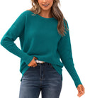 BTFBM Fall Sweaters for Women 2026 Casual Long Sleeve Sweater Striped Loose Fit Pullover Tops
