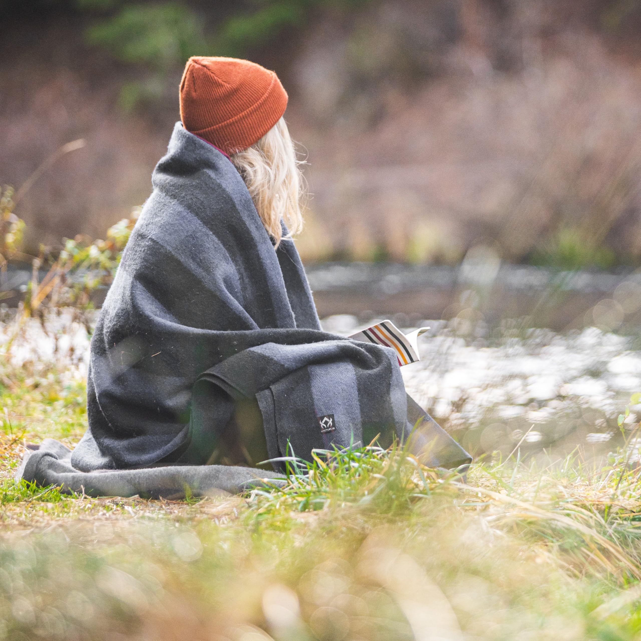 Arcturus Military Wool Blanket - Warm, Thick, Washable - Great for Outdoors, Camping, Stadium Blanket, Picnics, Travel - Car & Bushcraft Survival Kits