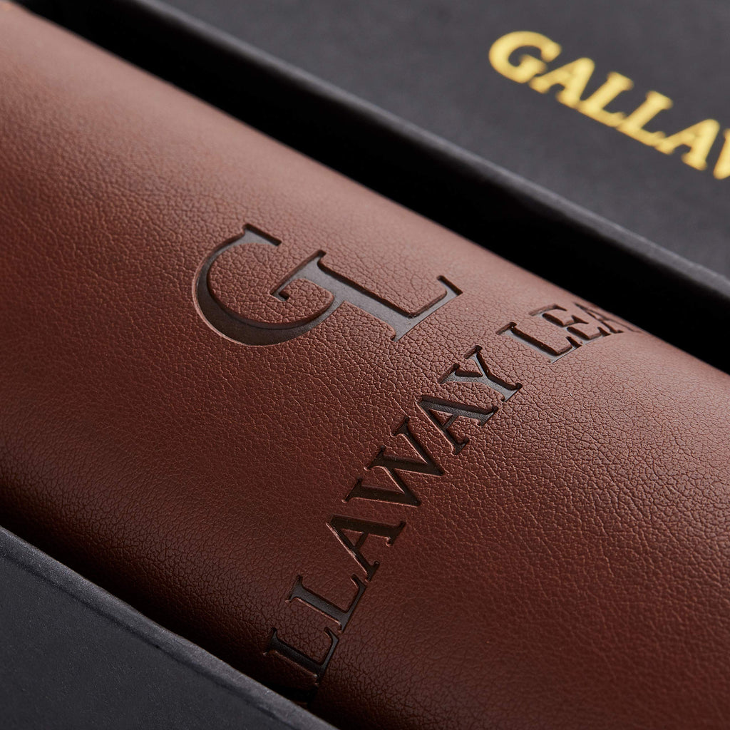 Gallaway Leather Desk Mat,Desk Writing Pad - Office Desk Pad, Medium 24" x 14" Black, Desk Mats on Top of Desks, Gift Ready Elegant Computer Desk Mat Desk Cover Desk Pad Protector PU Leather