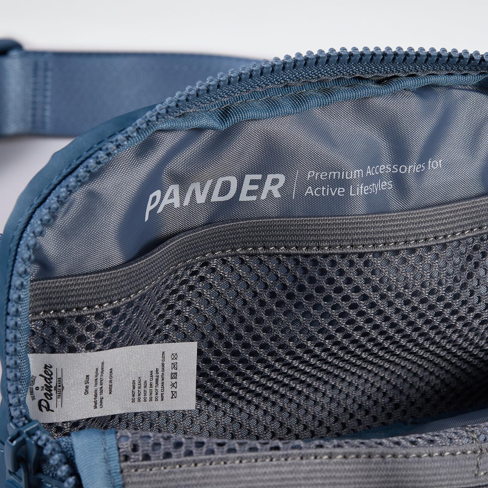 Pander Two Way Zipper Fanny Pack Nylon Everywhere Belt Bag for Women, Water Repellent Waist Packs, Crossbody Bags with Adjustable Strap (Black).