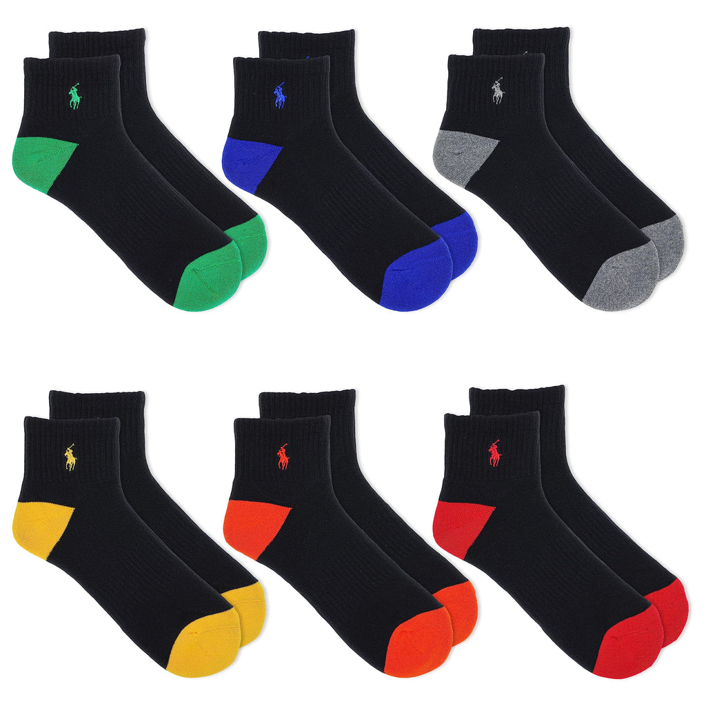 POLO RALPH LAUREN Men's Performance Cotton Quarter Socks