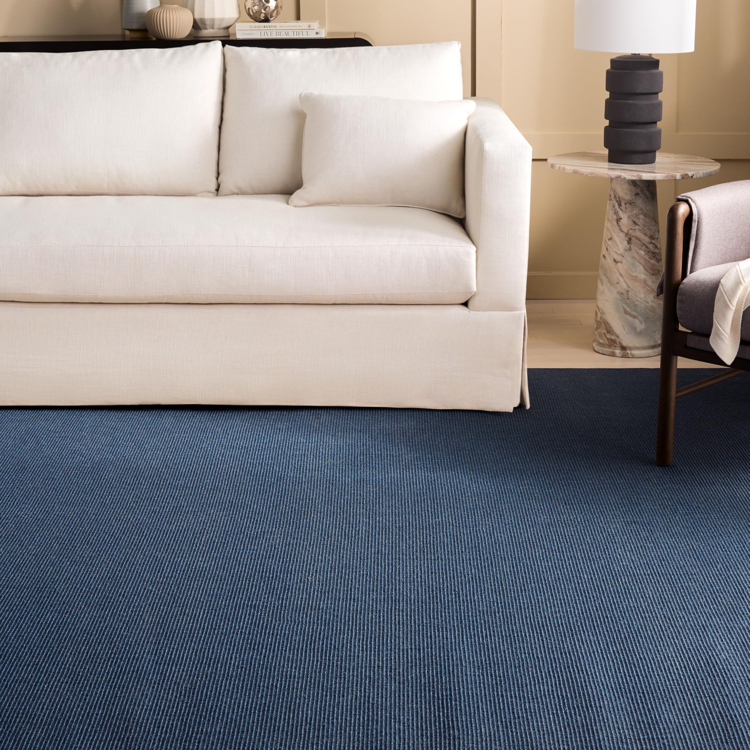 Martha Stewart x SAFAVIEH Area Rug Collection - 1'9" x 2'10", Beige & Ivory, Sisal & Jute, Farmhouse Style, Ideal for Living Room, Bedroom, Office, Dining Space (MSR9501C)