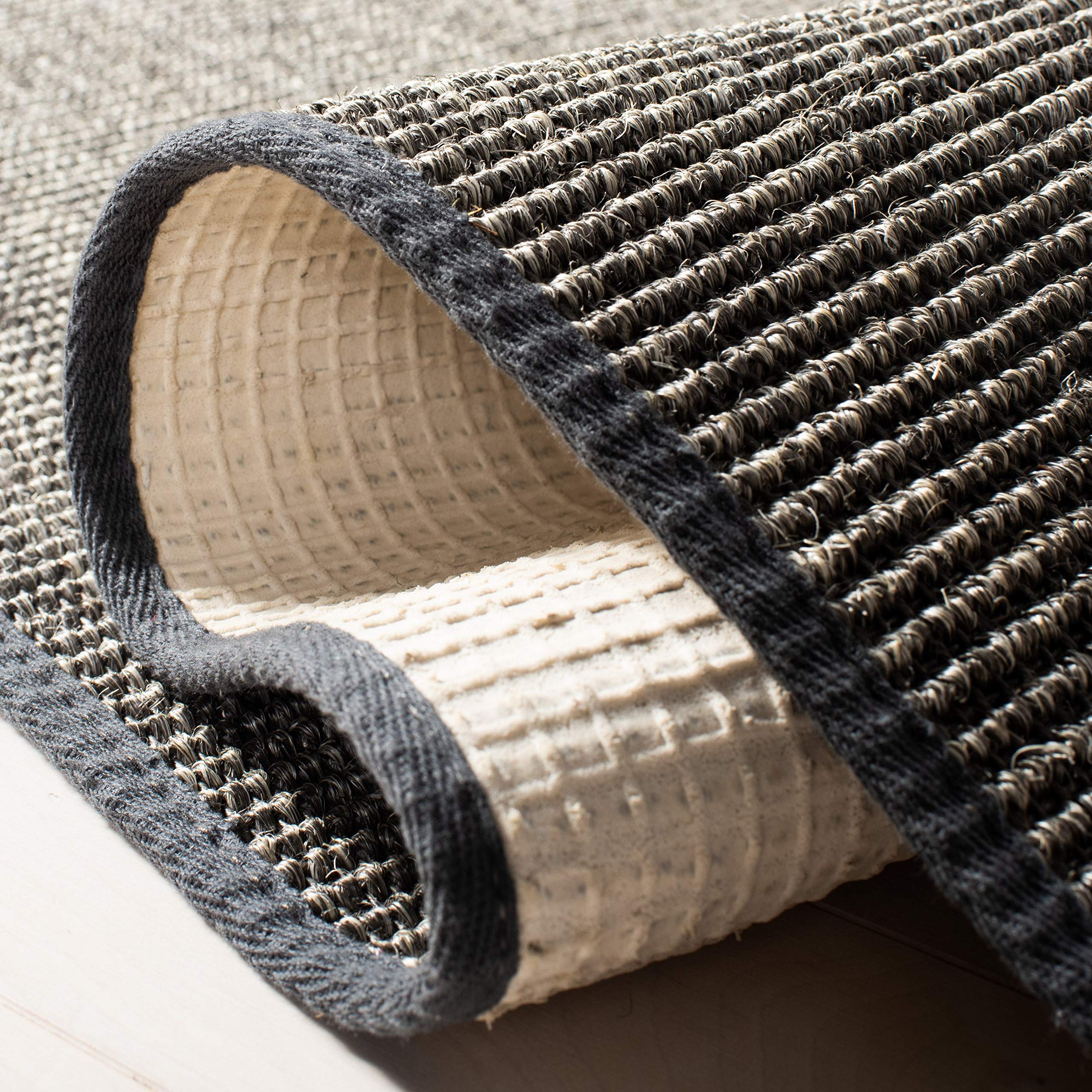 Martha Stewart x SAFAVIEH Area Rug Collection - 1'9" x 2'10", Beige & Ivory, Sisal & Jute, Farmhouse Style, Ideal for Living Room, Bedroom, Office, Dining Space (MSR9501C)